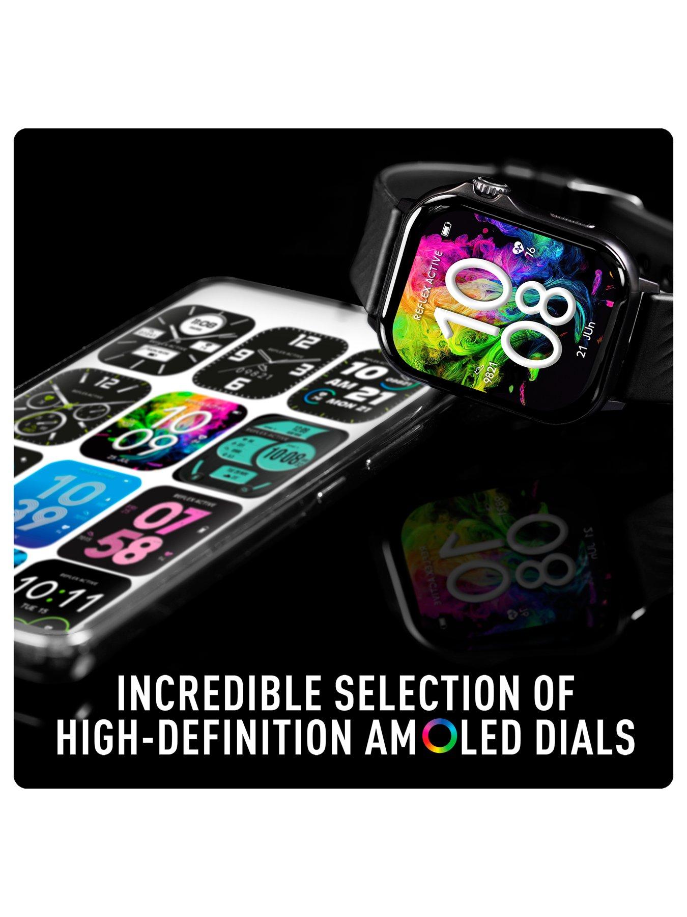 Image 4 of 6 of Reflex Active Venture AMOLED GPS Calling Black Strap Smart Watch