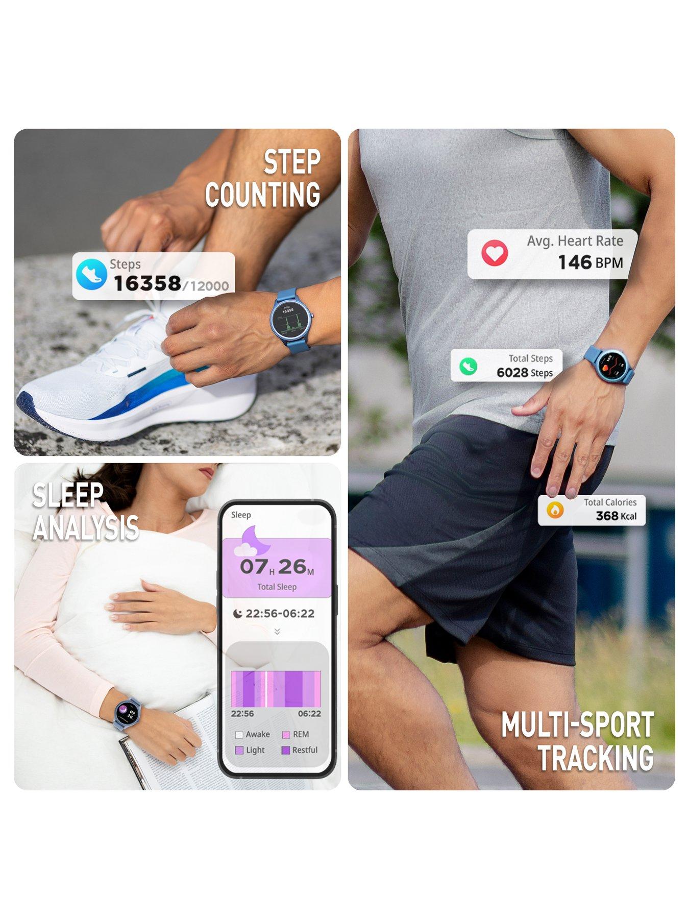 Image 2 of 6 of Reflex Active Spectra AMOLED Calling Smart Blue Strap Watch