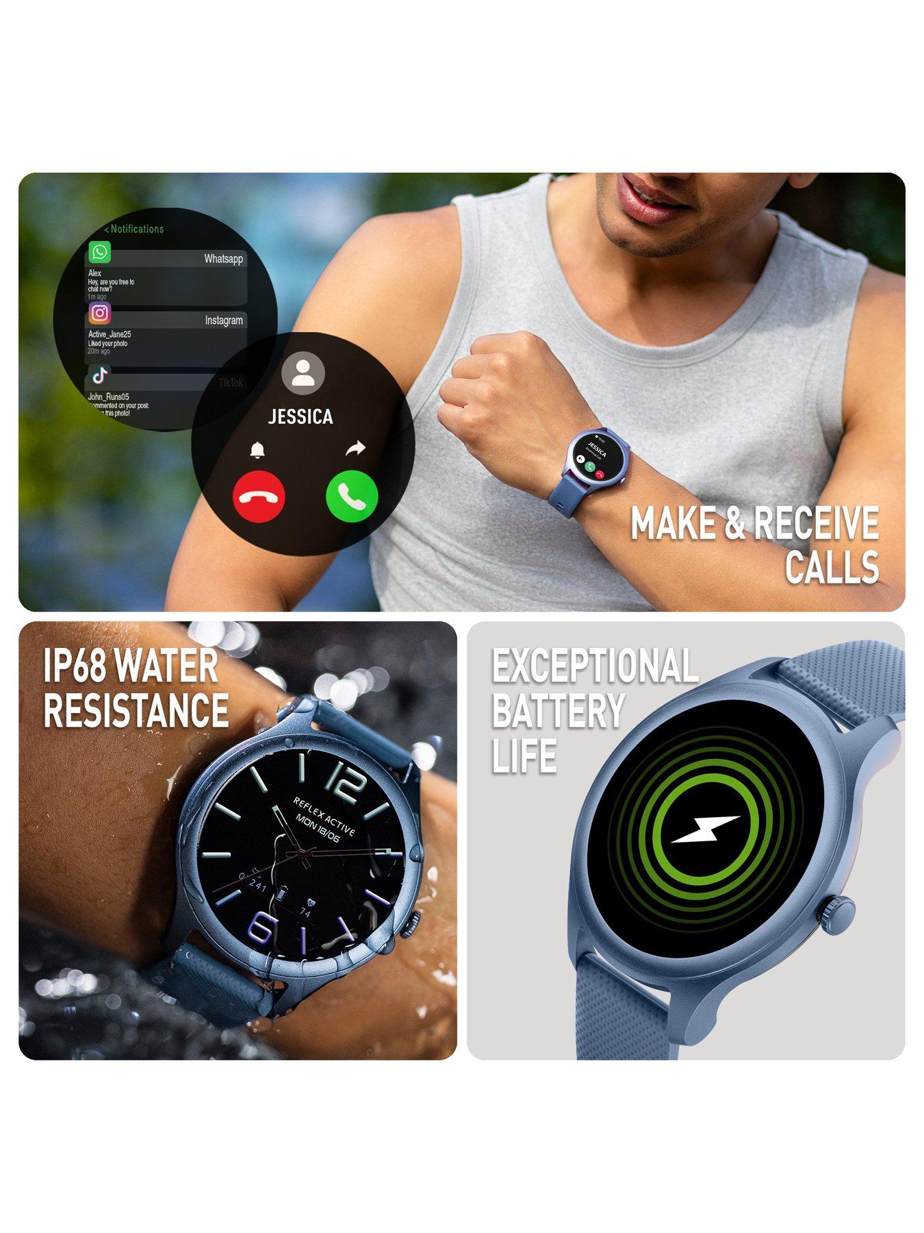 Image 3 of 6 of Reflex Active Spectra AMOLED Calling Smart Blue Strap Watch