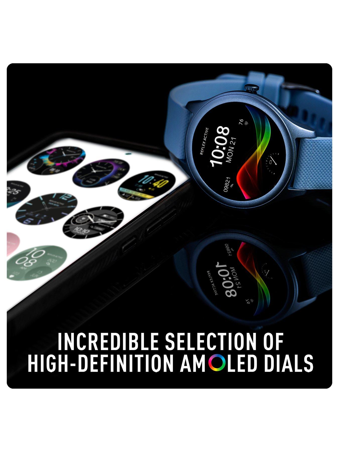Image 4 of 6 of Reflex Active Spectra AMOLED Calling Smart Blue Strap Watch