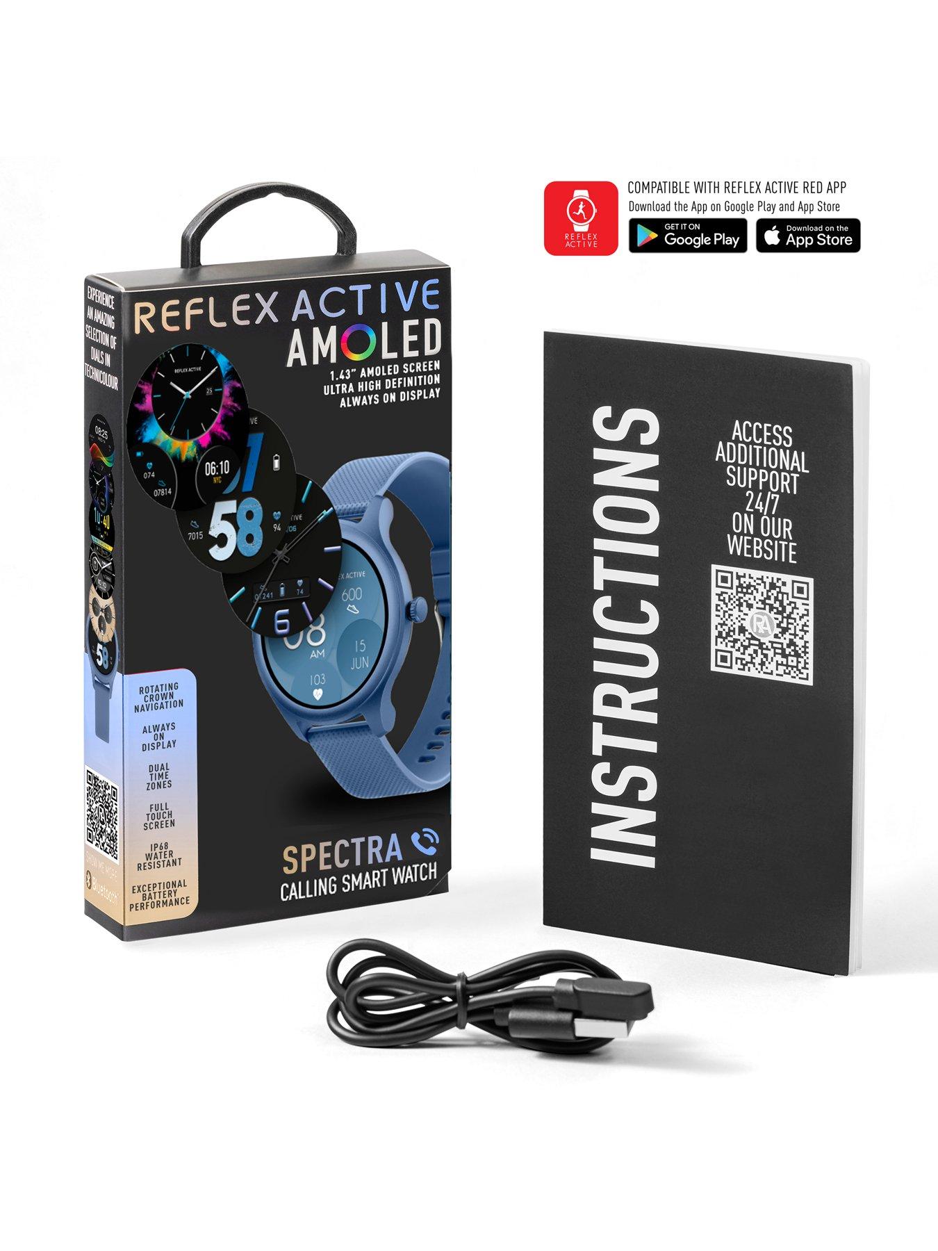 Image 6 of 6 of Reflex Active Spectra AMOLED Calling Smart Blue Strap Watch