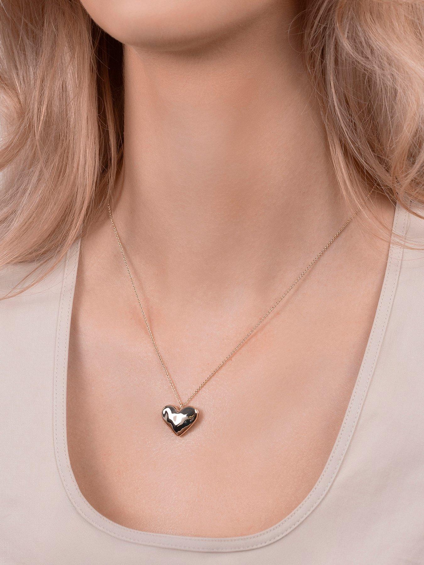 radley-18ct-gold-plated-hammered-heart-necklace