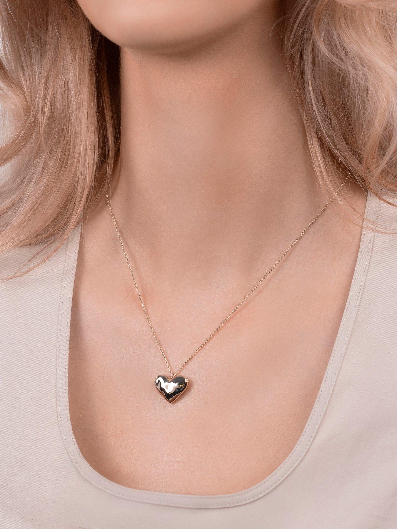 Image 4 of 6 of Radley 18ct Gold Plated Hammered Heart Necklace