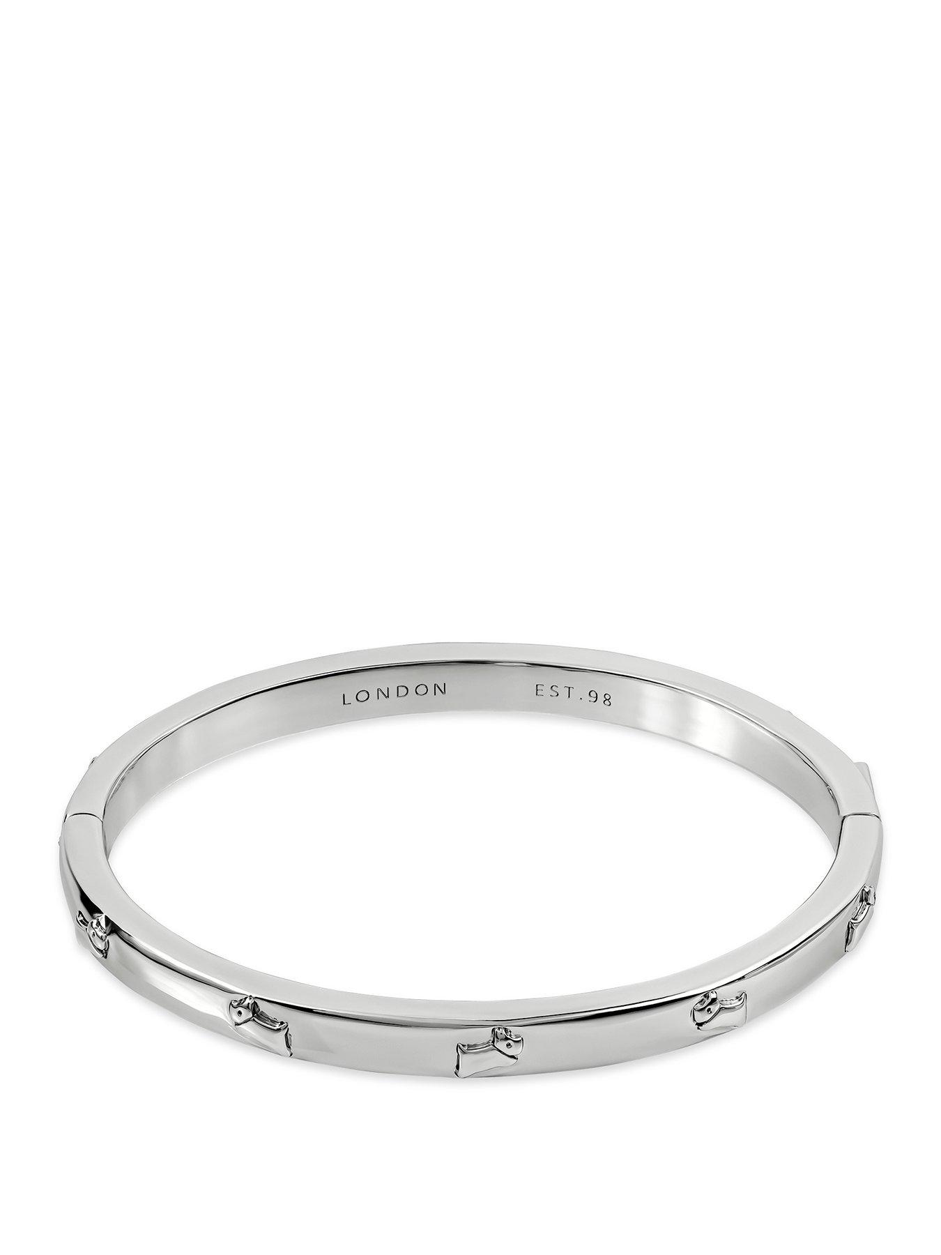 Radley Silver Jumping Dog Bangle