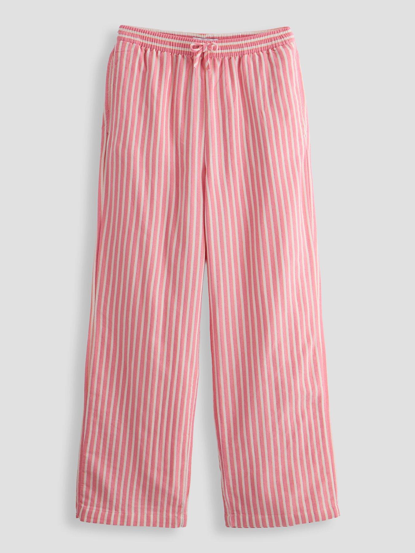 The Very Collection Girls Stripe Woven Trousers - Beige