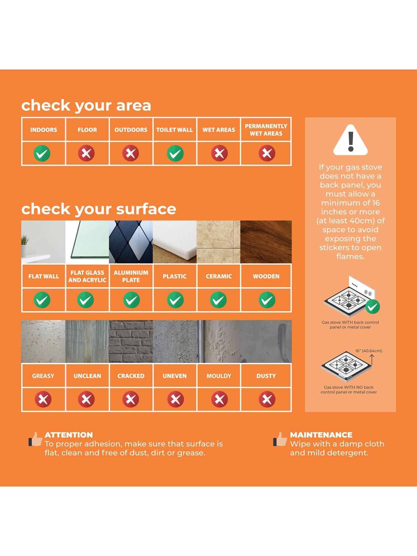 Image 6 of 7 of Walplus Pure Yellow Glossy Subway Metro Classic Brick 3D Tile Sticker 30.5 x 15.4cm (12 x 6 in) - 20pcs in a pack