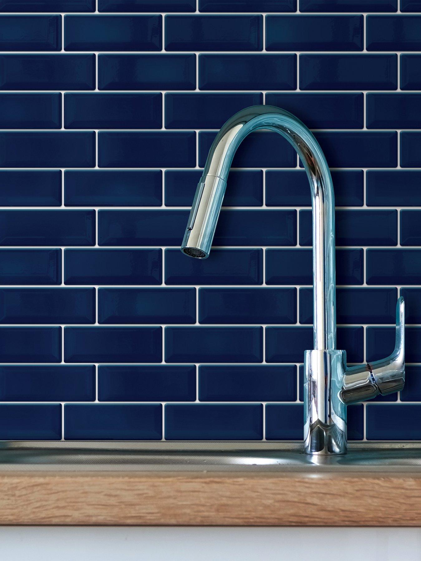 walplus-deep-blue-glossy-3d-sticker-tile-305-x-305cm-6-pcs