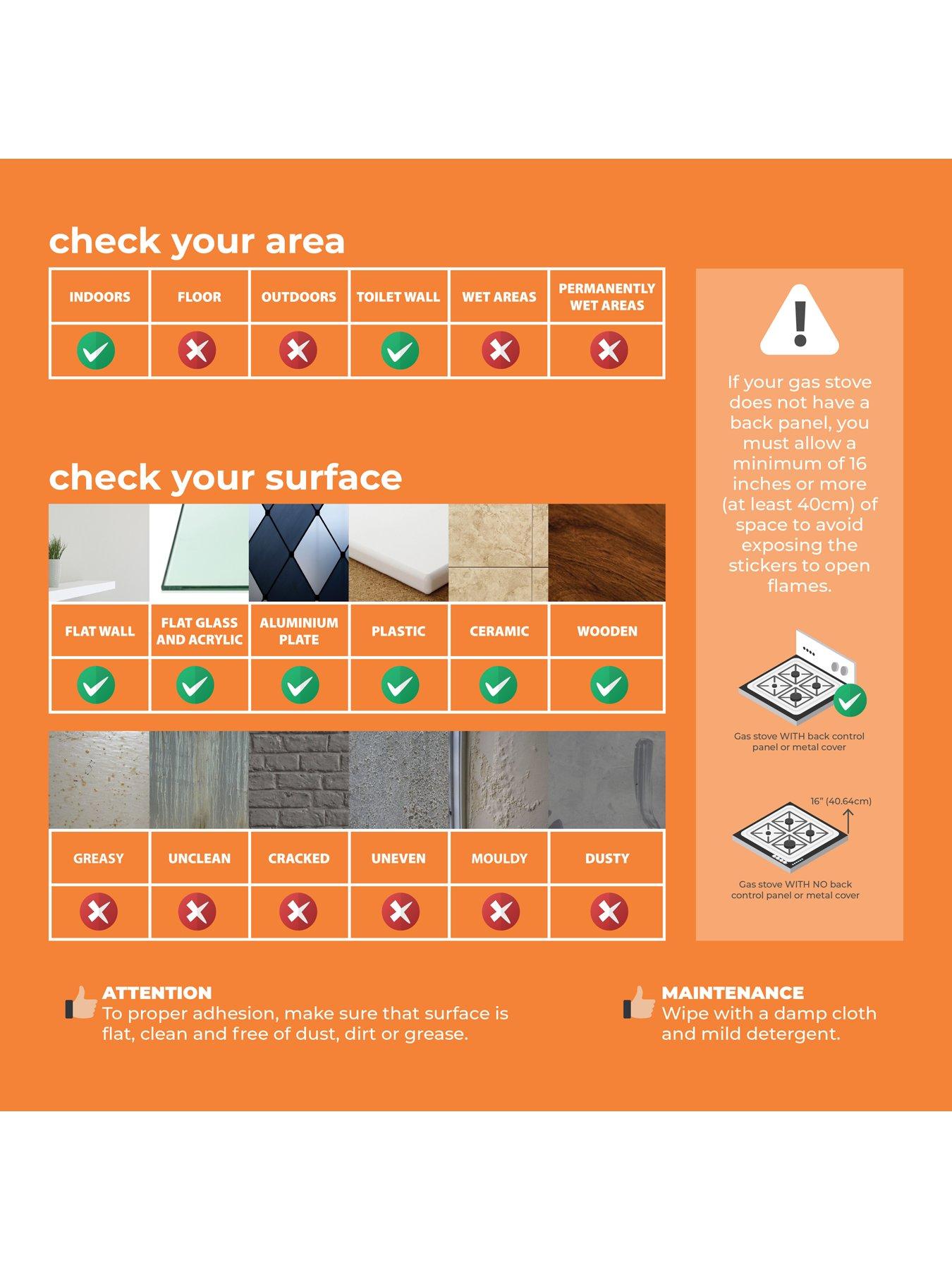 Image 6 of 7 of Walplus Black Metro Subway Glossy 3D Tile Sticker 30.5 x 15.4cm (12 x 6 in) - 20pcs in a pack