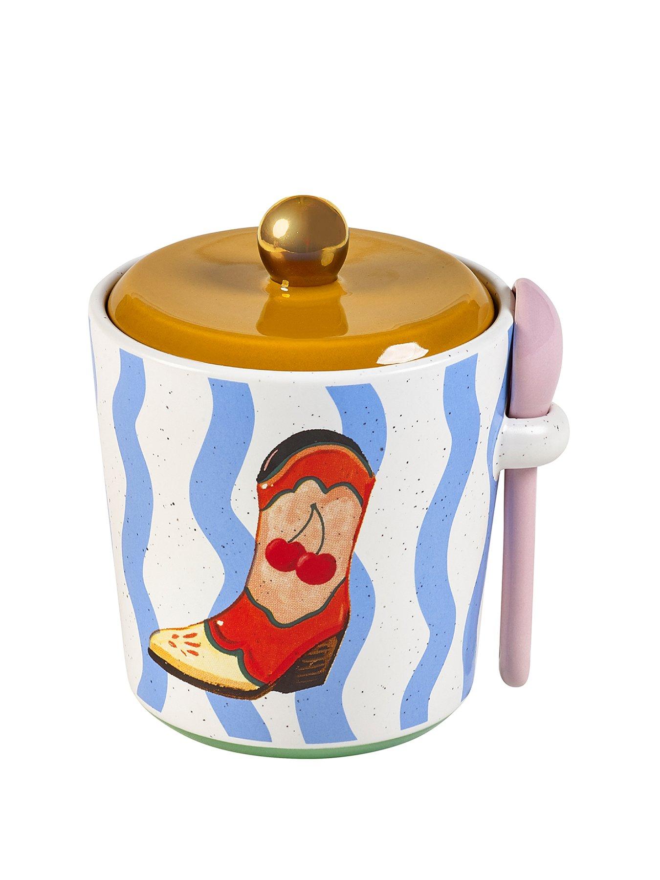  image of eleanor-bowmer-electric-coast-sugar-pot-amp-spoon-set