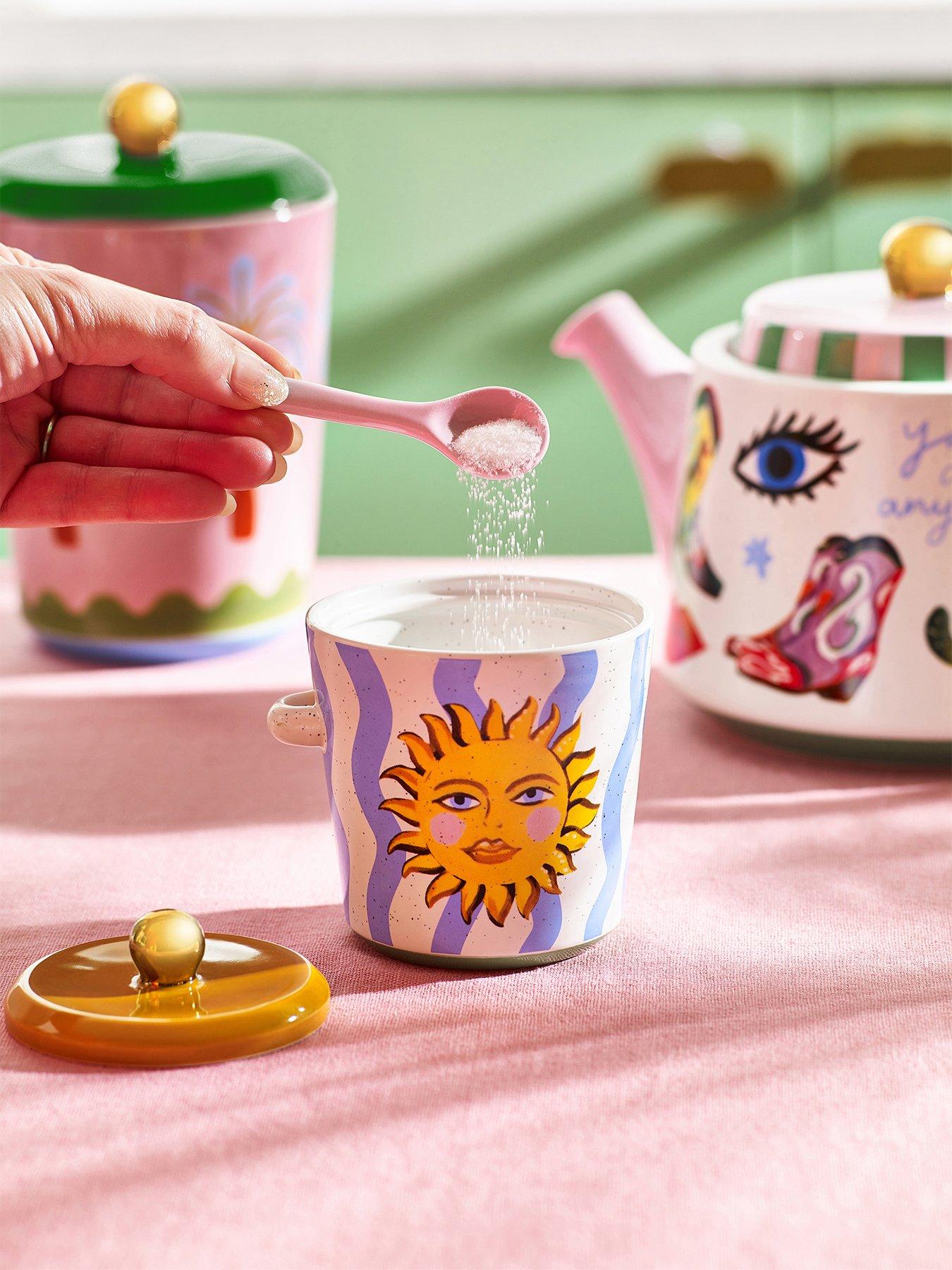  image of eleanor-bowmer-electric-coast-sugar-pot-amp-spoon-set