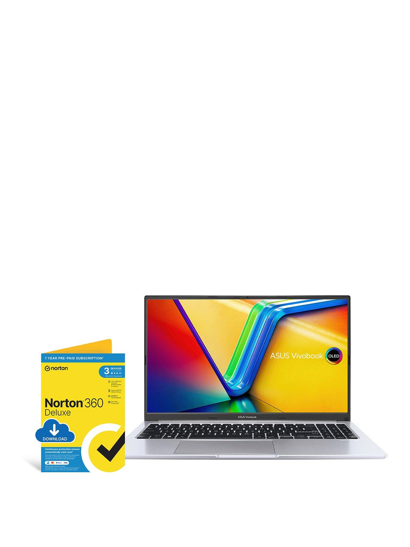 Asus VivoBook 15 - 15.6in FHD OLED - Intel Core i5 - 16 GB RAM - 512GB SSD - Silver - With Norton360