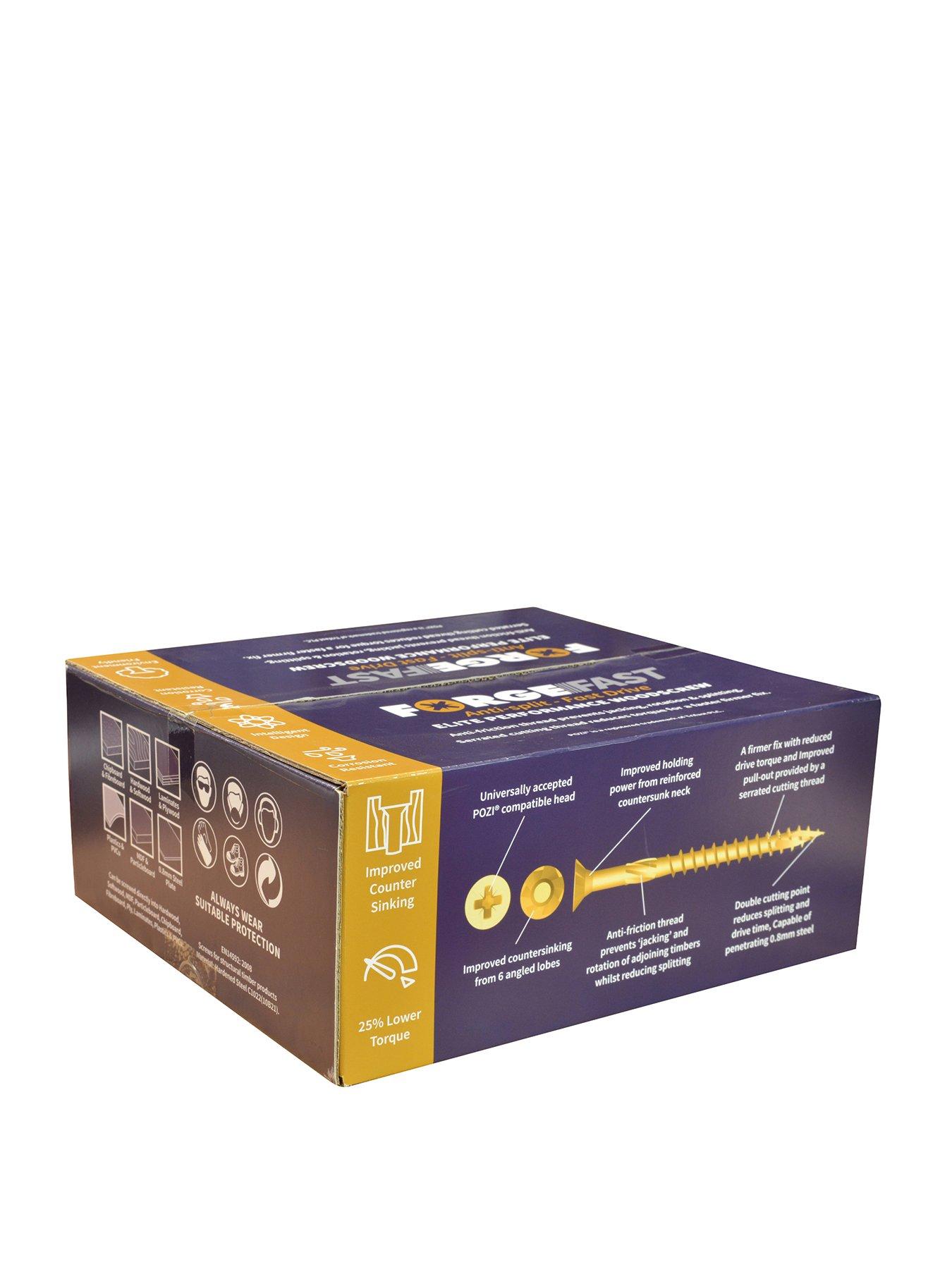ForgeFix ForgeFast Pozi Compatible Wood Screw Forge Pack 1800 Piece