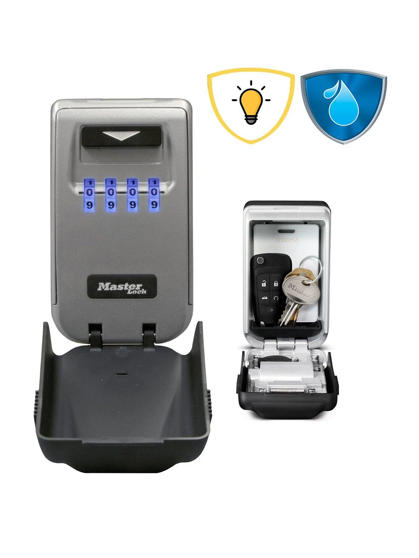Master Lock 5425E Light Up Dial Select Access Wall Mounted Key Box ...