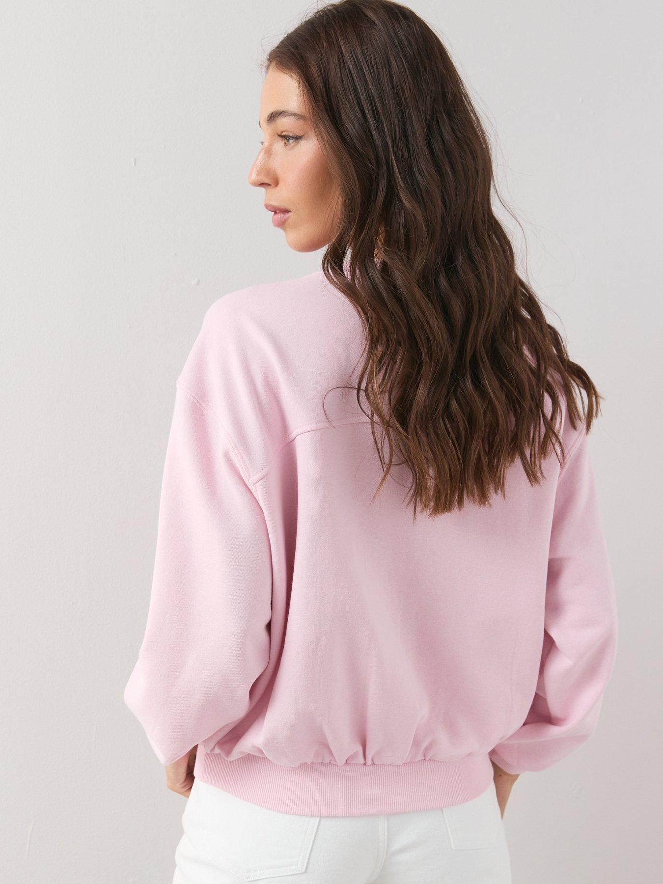  image of the-very-collection-crew-neck-sweatshirt-pink