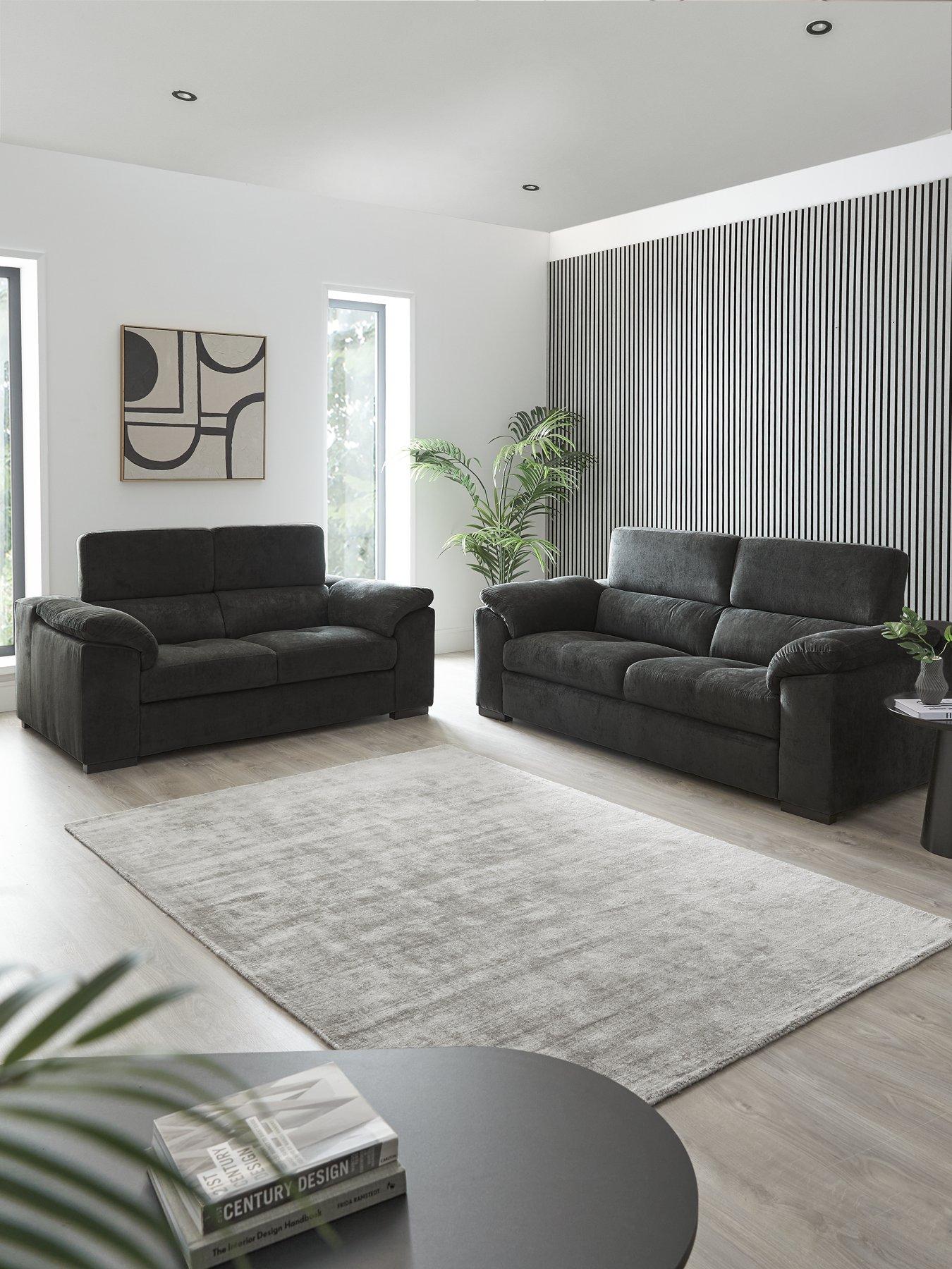 The Very Collection Brady 3 + 2 Seater Fabric Sofa Set (Buy  &  SAVE!) - FSC® Certified