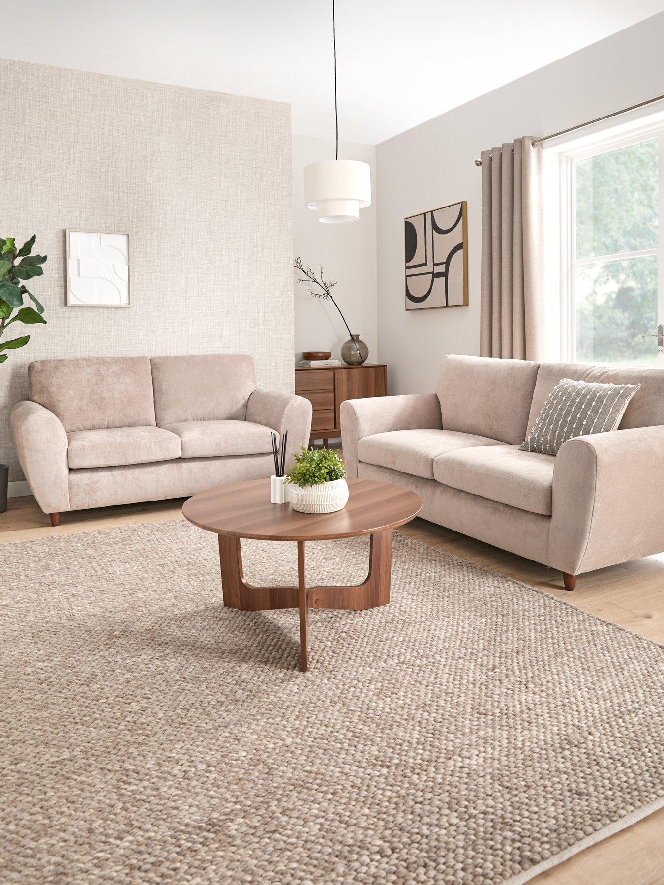 The Very Collection Shay 3 Seater + 2 Seater Fabric Sofa Set (Buy  &  SAVE!) - FSC® Certified