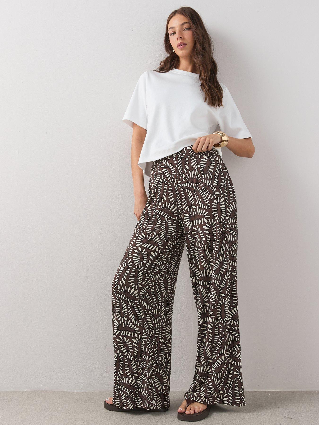  image of the-very-collection-stretch-wide-leg-trousers