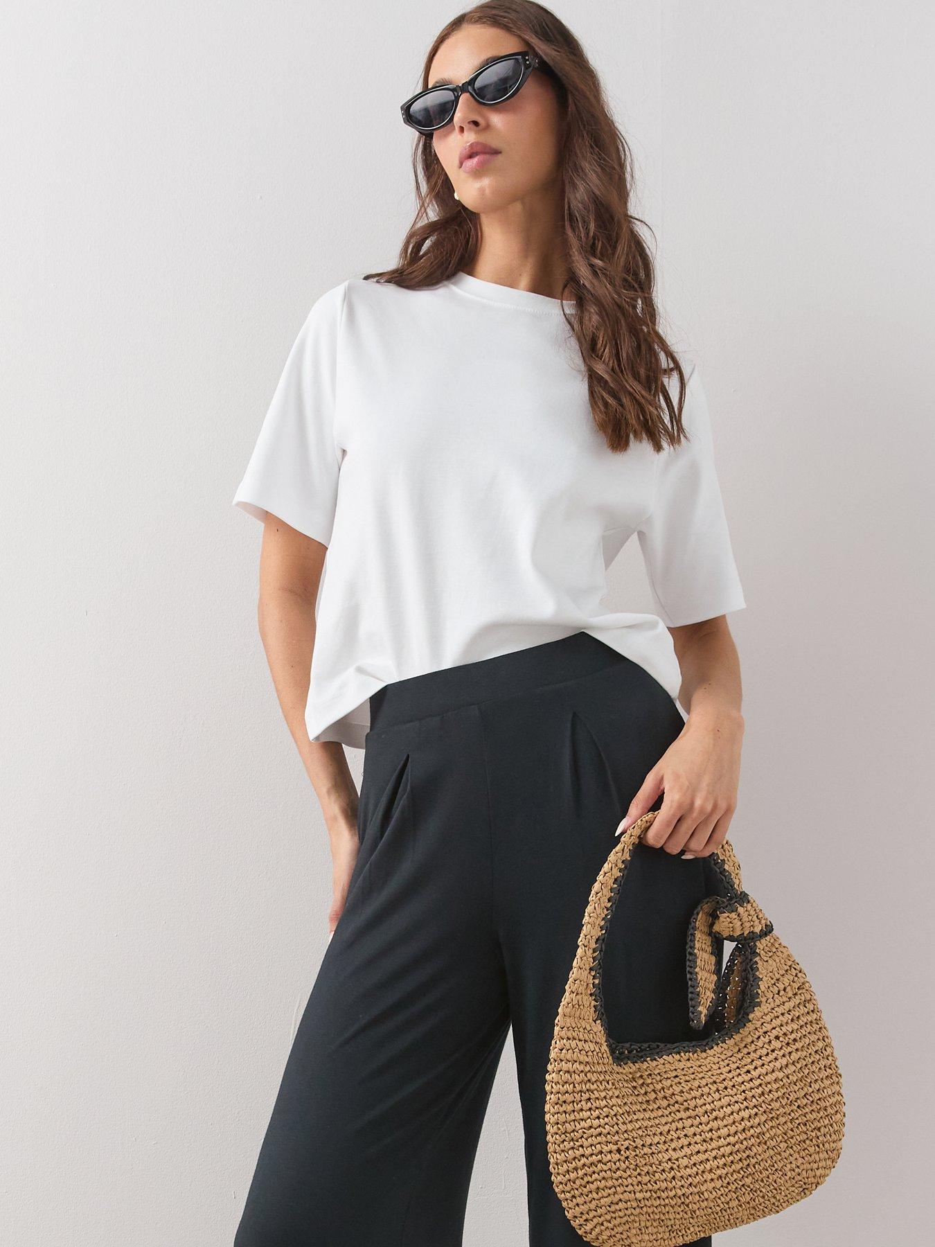 Image 4 of 6 of The Very Collection Stretch Wide Leg Trousers