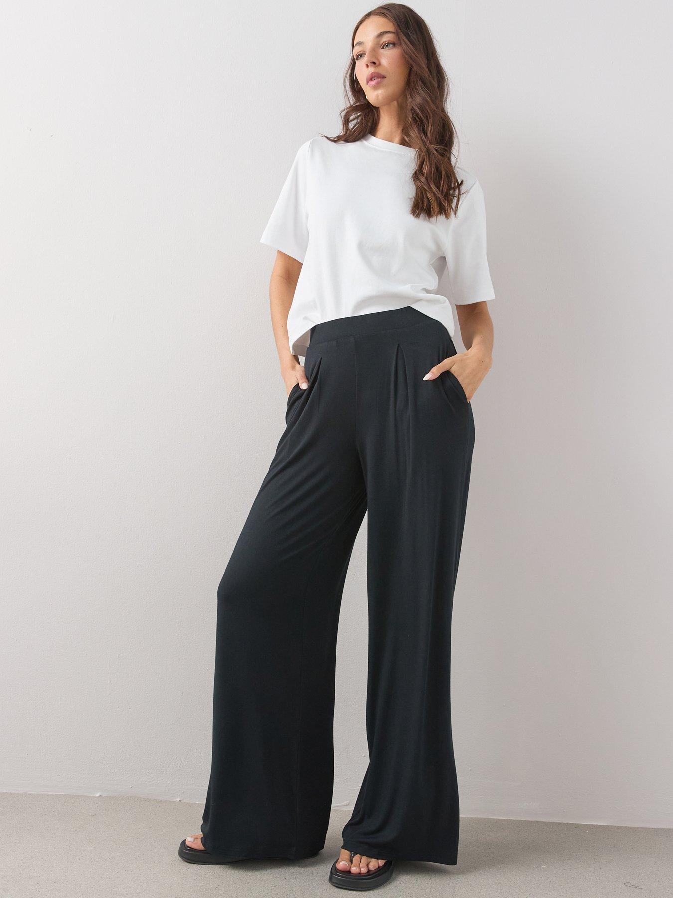 Image 5 of 6 of The Very Collection Stretch Wide Leg Trousers