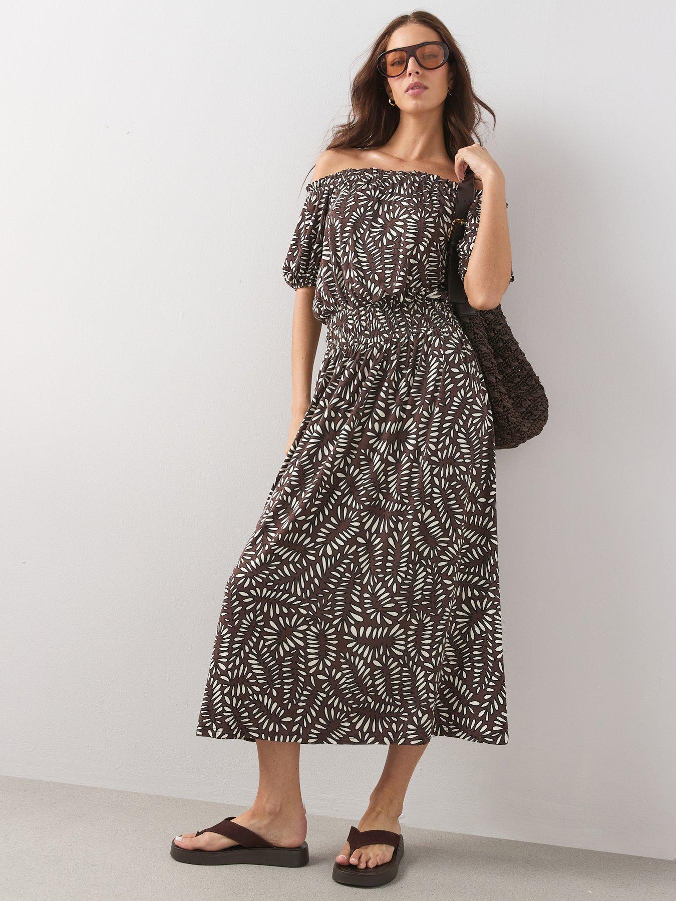 The Very Collection Stretch Bardot Midaxi Dress