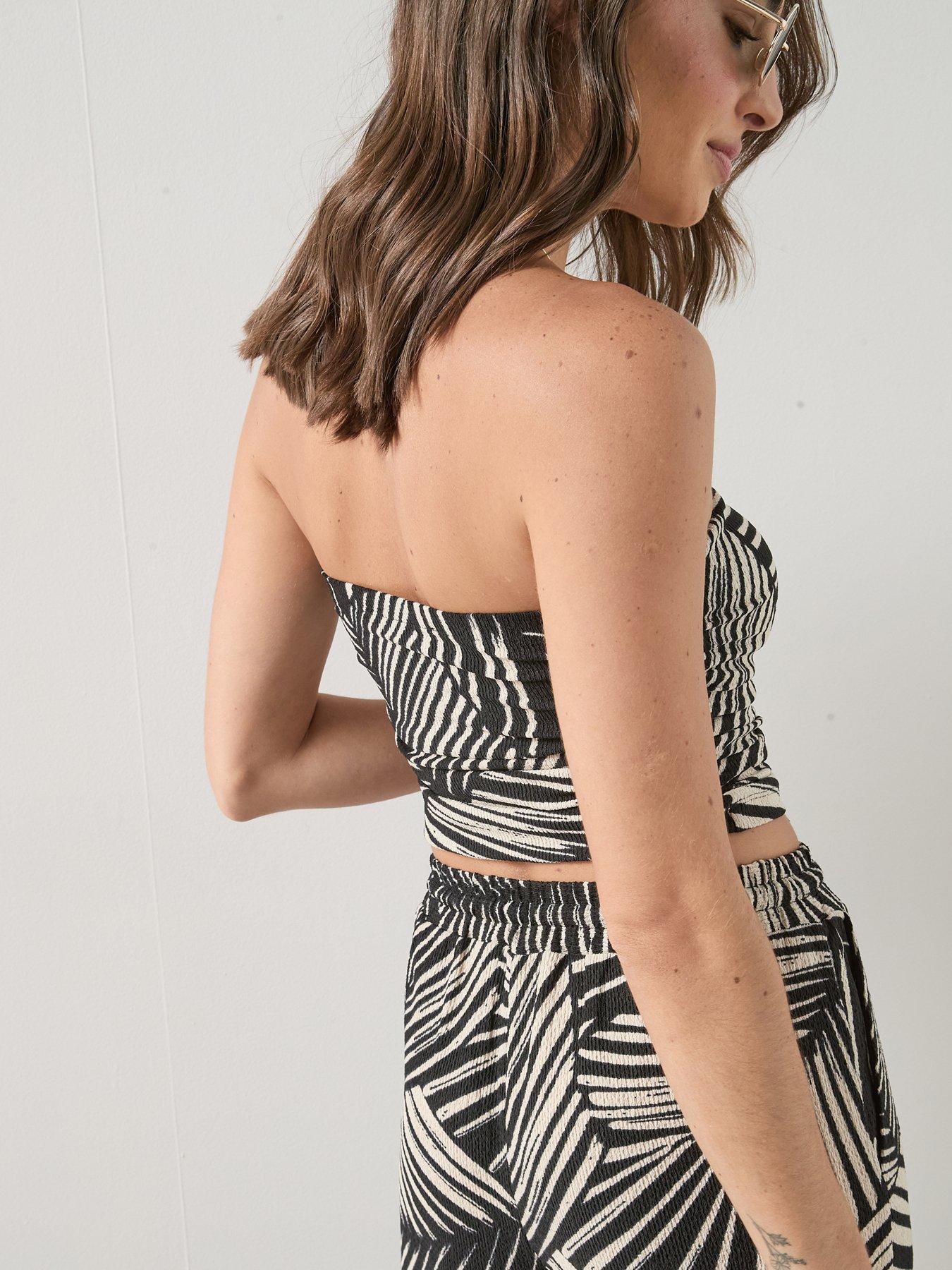 stillFront image of the-very-collection-textured-stretch-bandeau-top