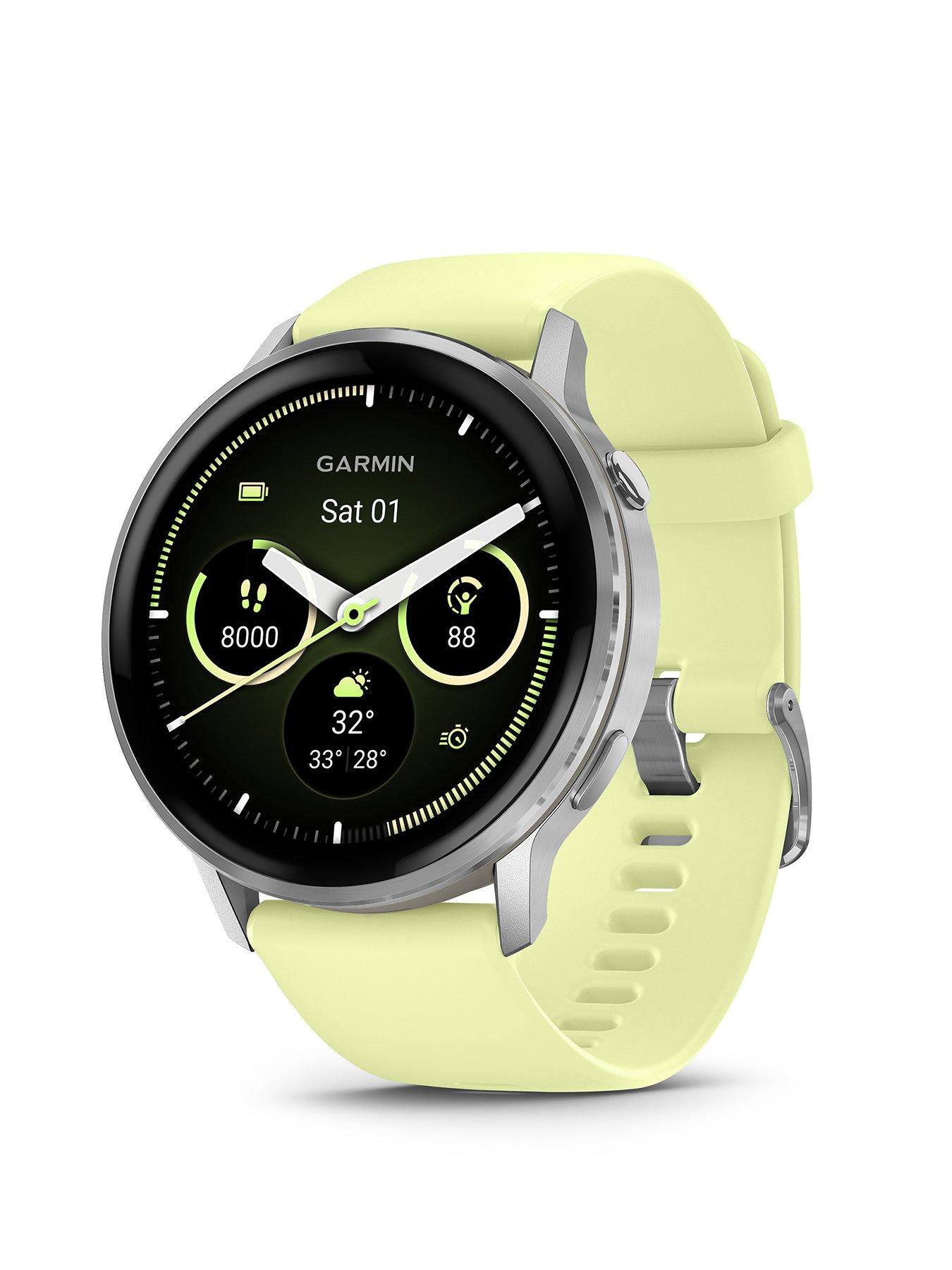 Garmin Venu 4 - 45mm, Slate Bezel with Black Silicone Band