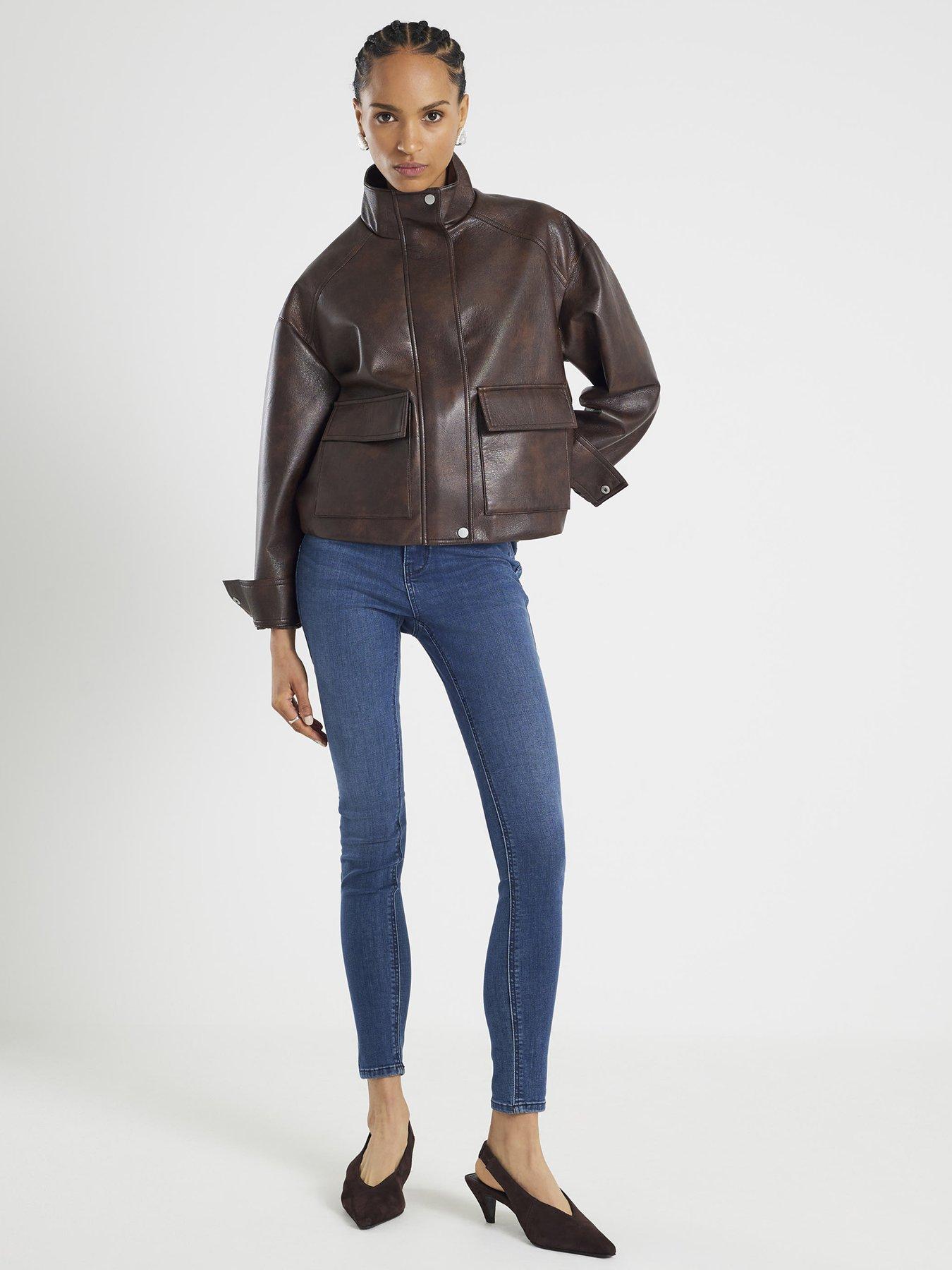 River Island Molly Mid Rise Sculpt Mumbai Jeans - Blue