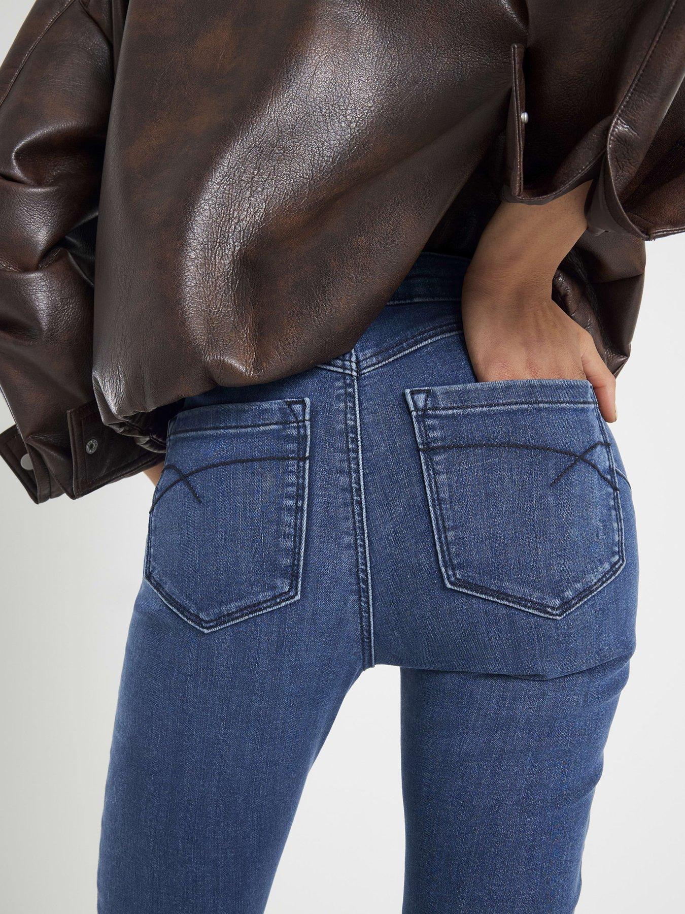 stillFront image of river-island-molly-mid-rise-sculpt-mumbai-jeansnbsp--blue