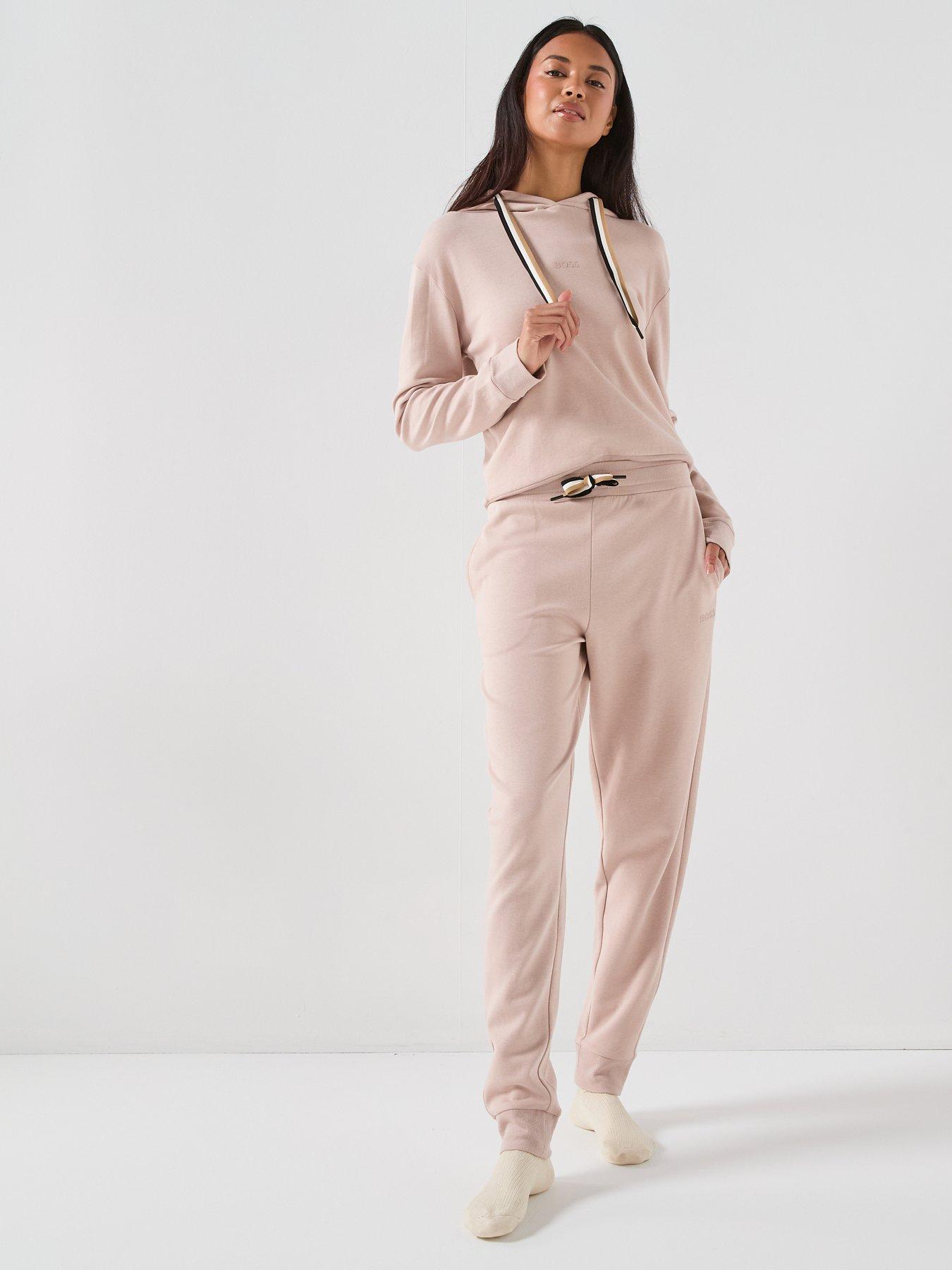  image of boss-cp-stripe-cuff-joggers-beige