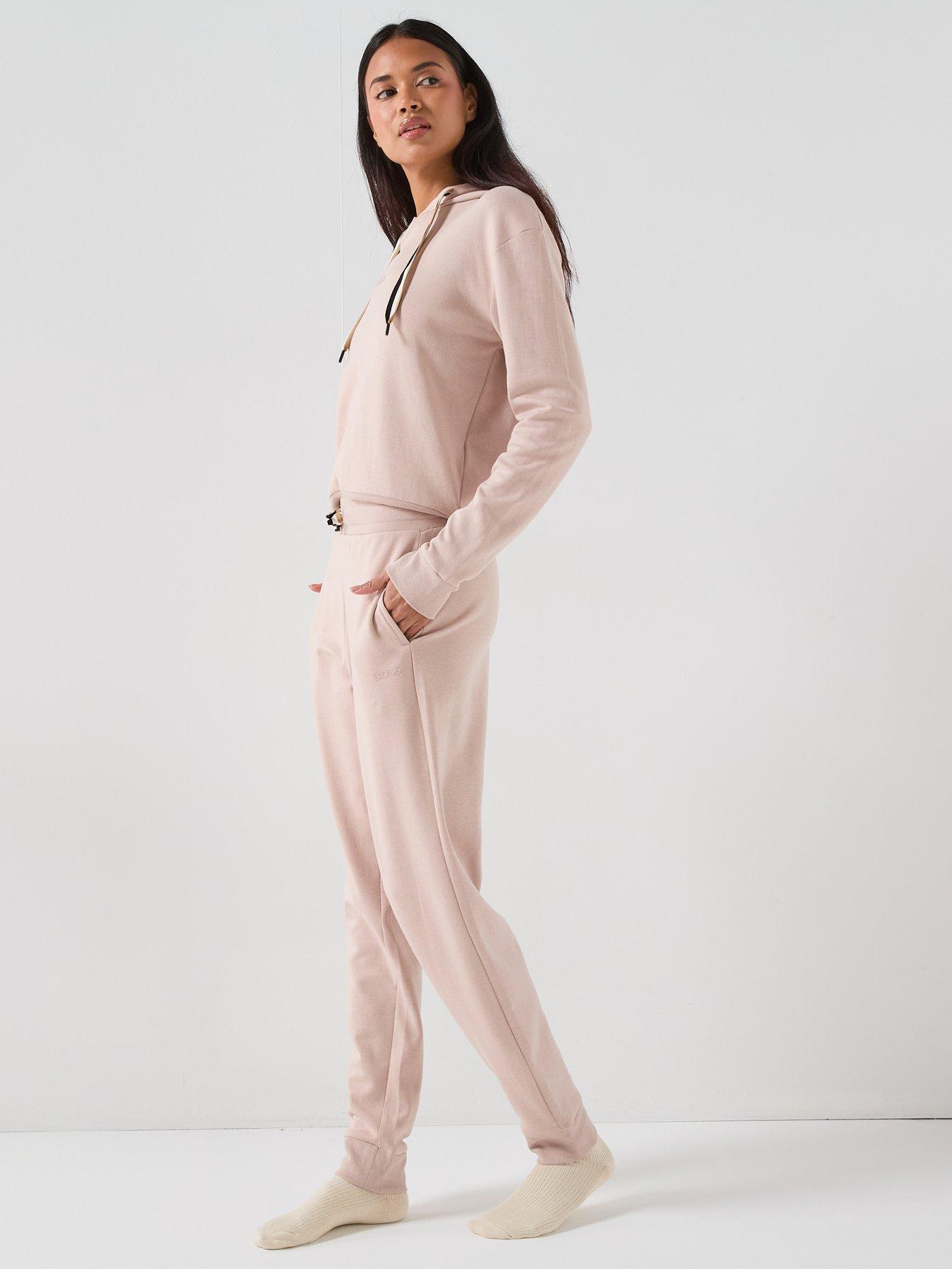  image of boss-cp-stripe-cuff-joggers-beige