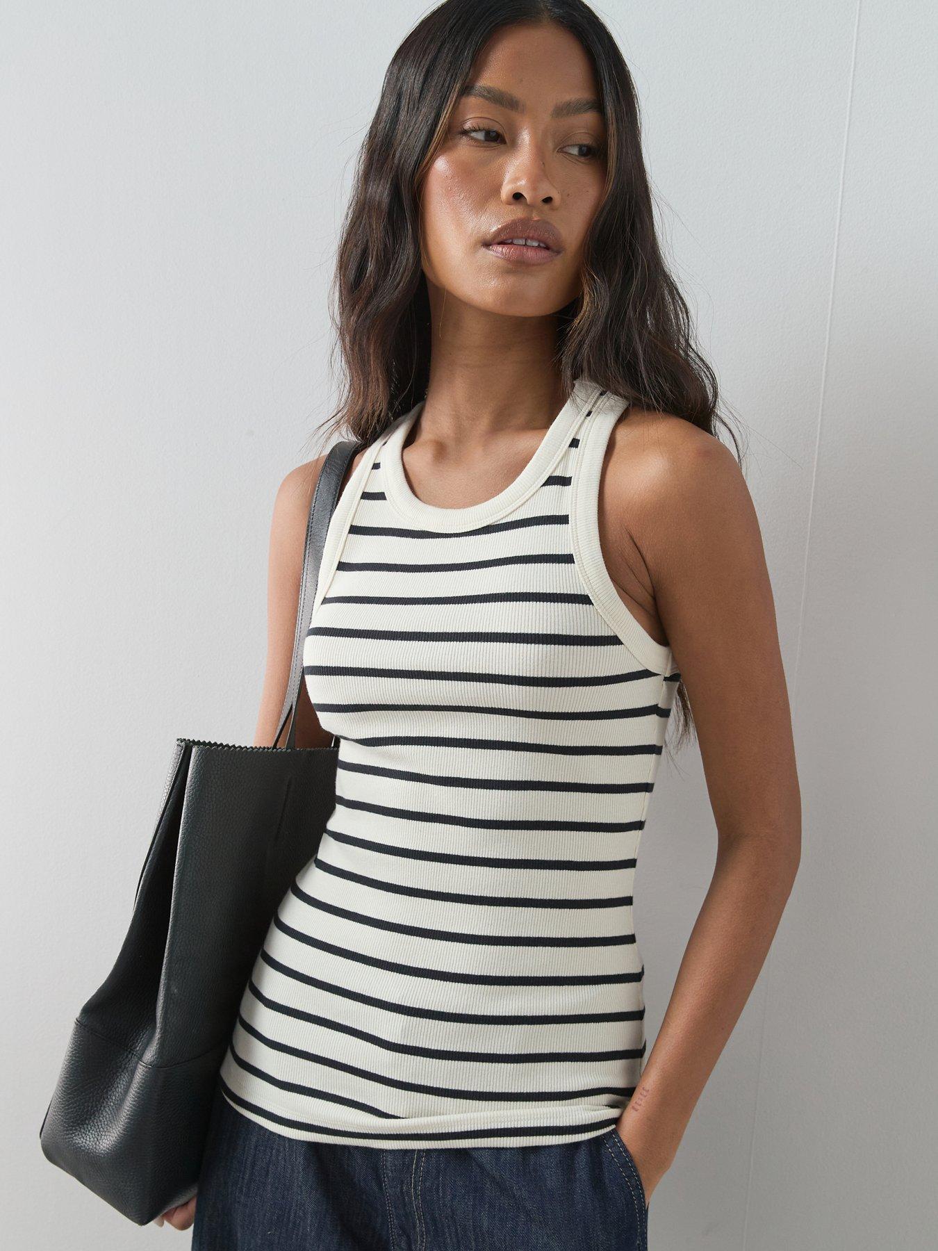  image of the-very-collection-3-pack-rib-racer-vests-multi