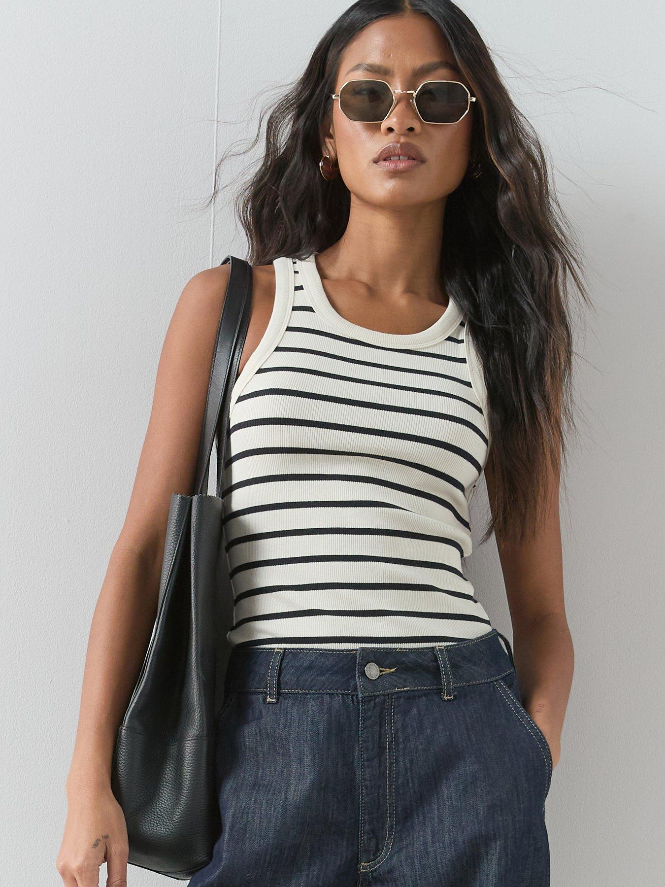  image of the-very-collection-3-pack-rib-racer-vests-multi
