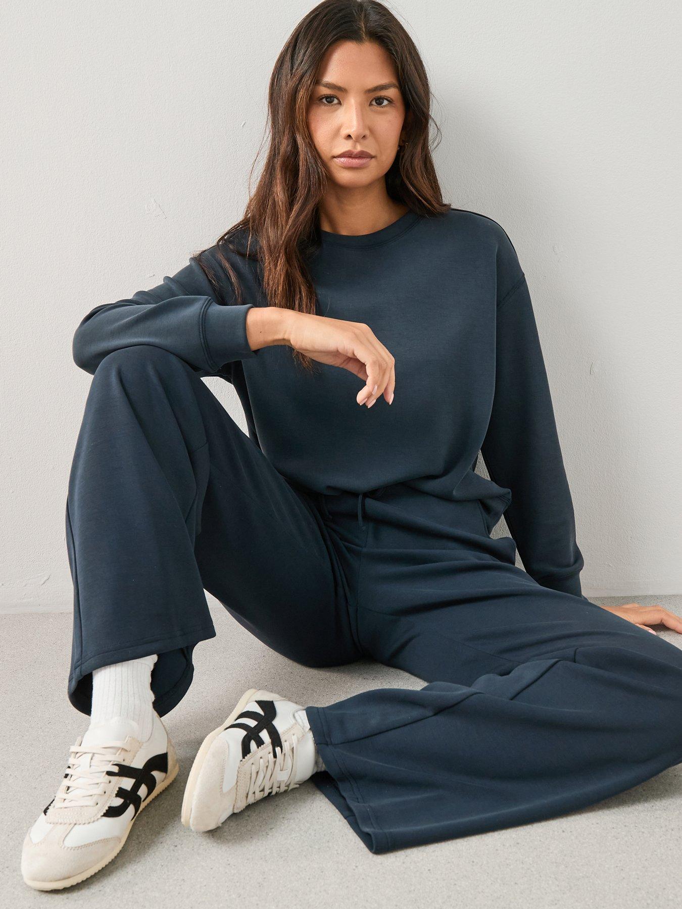 Image 1 of 6 of The Very Collection Modal Mix Sweater - Navy