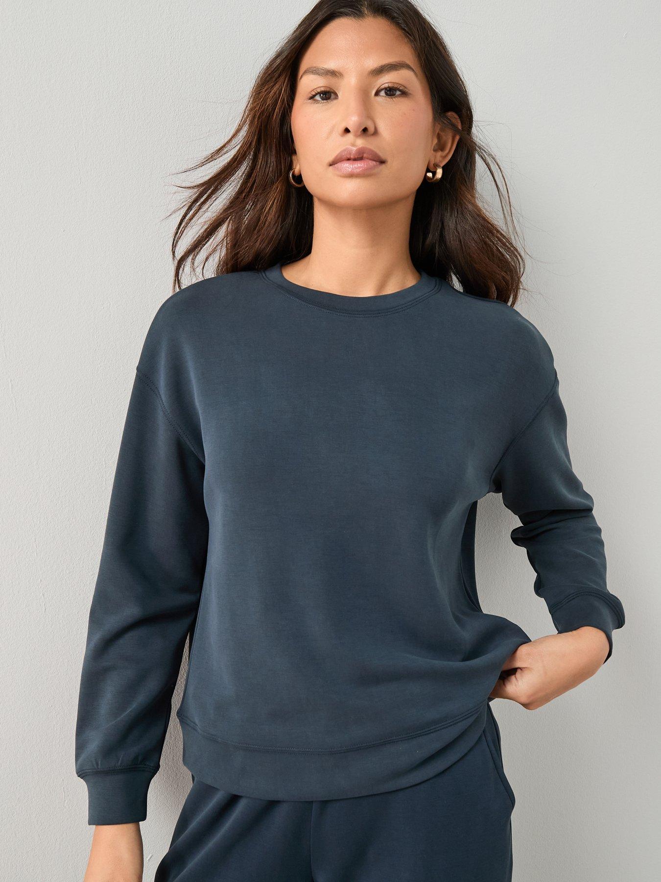 Image 4 of 6 of The Very Collection Modal Mix Sweater - Navy
