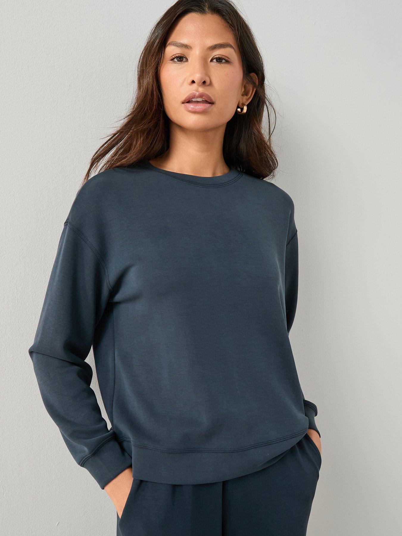 Image 6 of 6 of The Very Collection Modal Mix Sweater - Navy