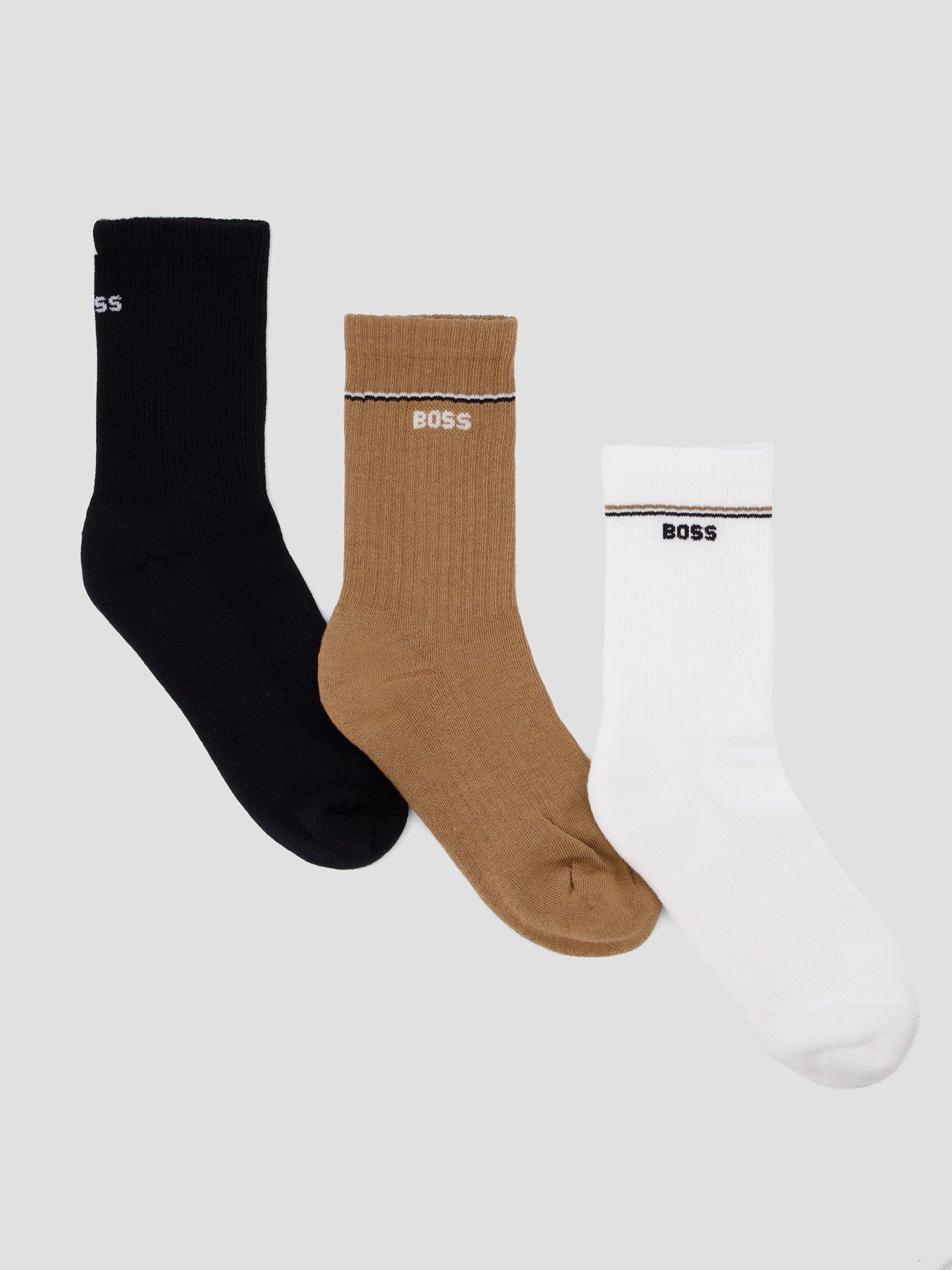 front image of boss-3-pack-socks-multi