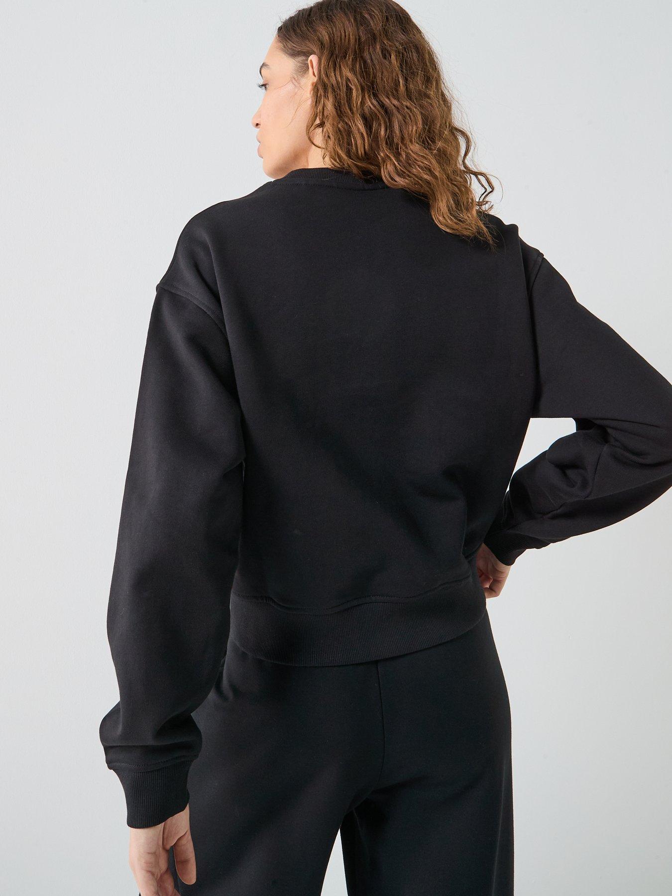Image 2 of 6 of HUGO Heart Logo Sweatshirt - Black