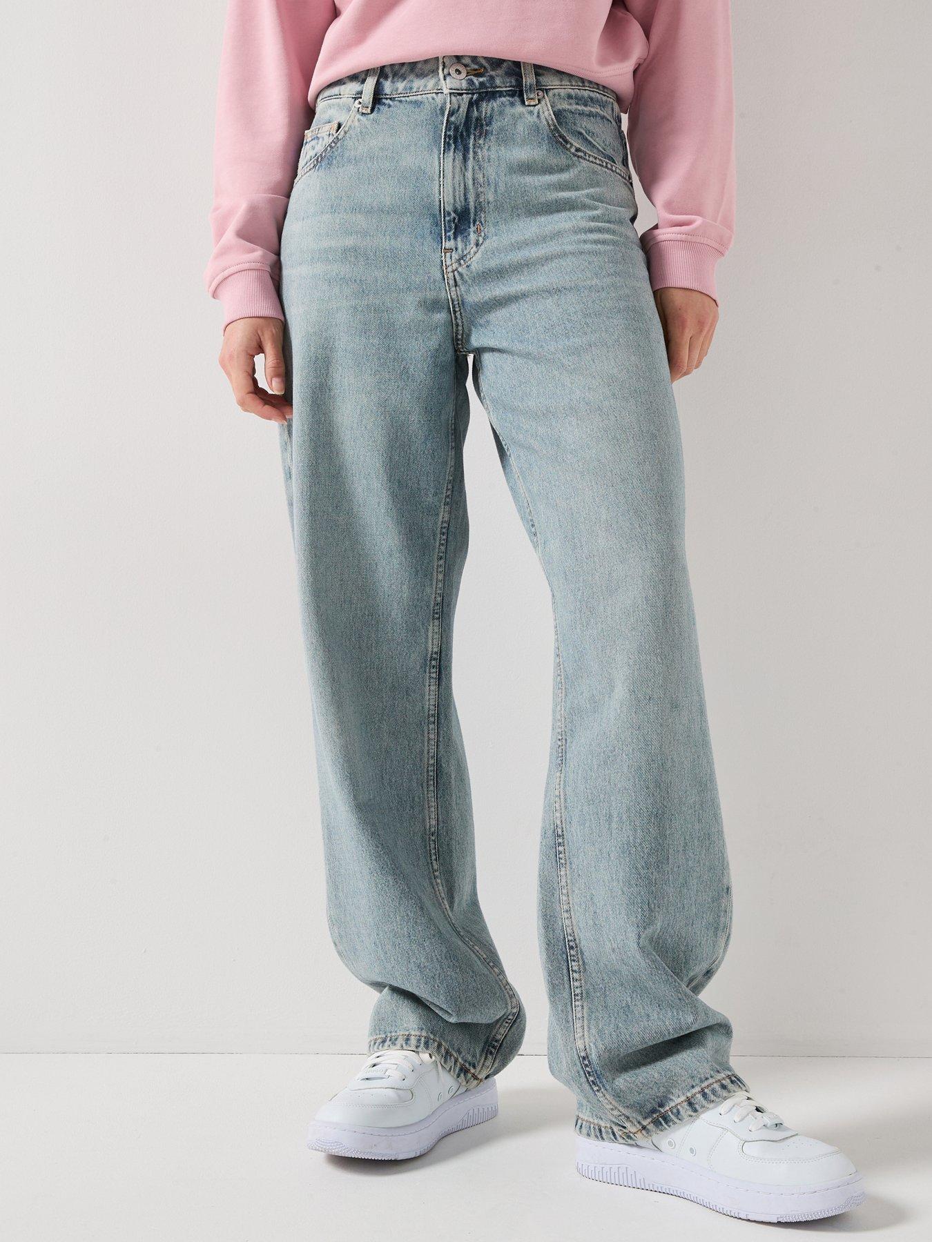 HUGO Leni Straight Leg Jeans - Blue