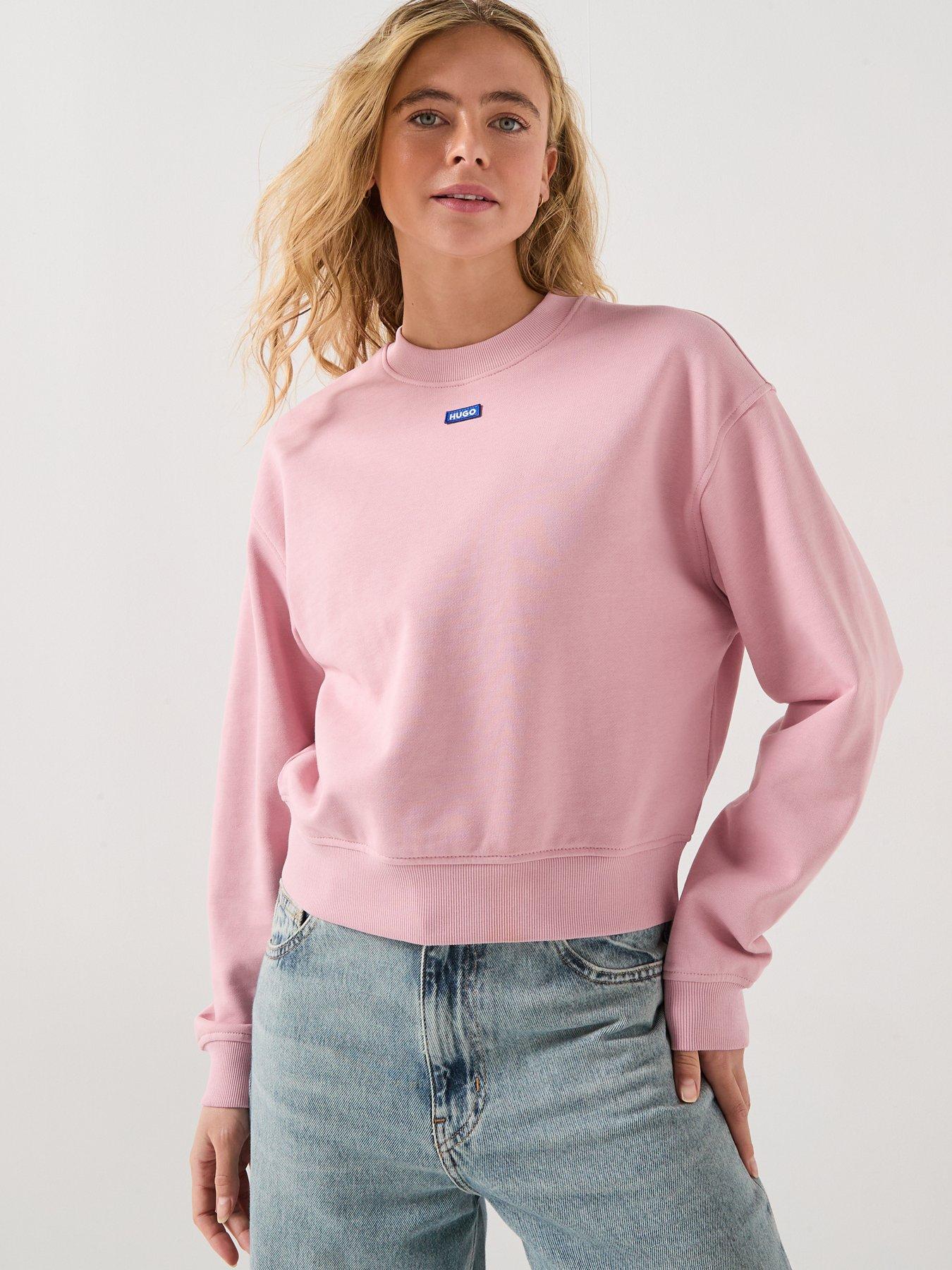 hugo-delessa-logo-sweatshirt-pink