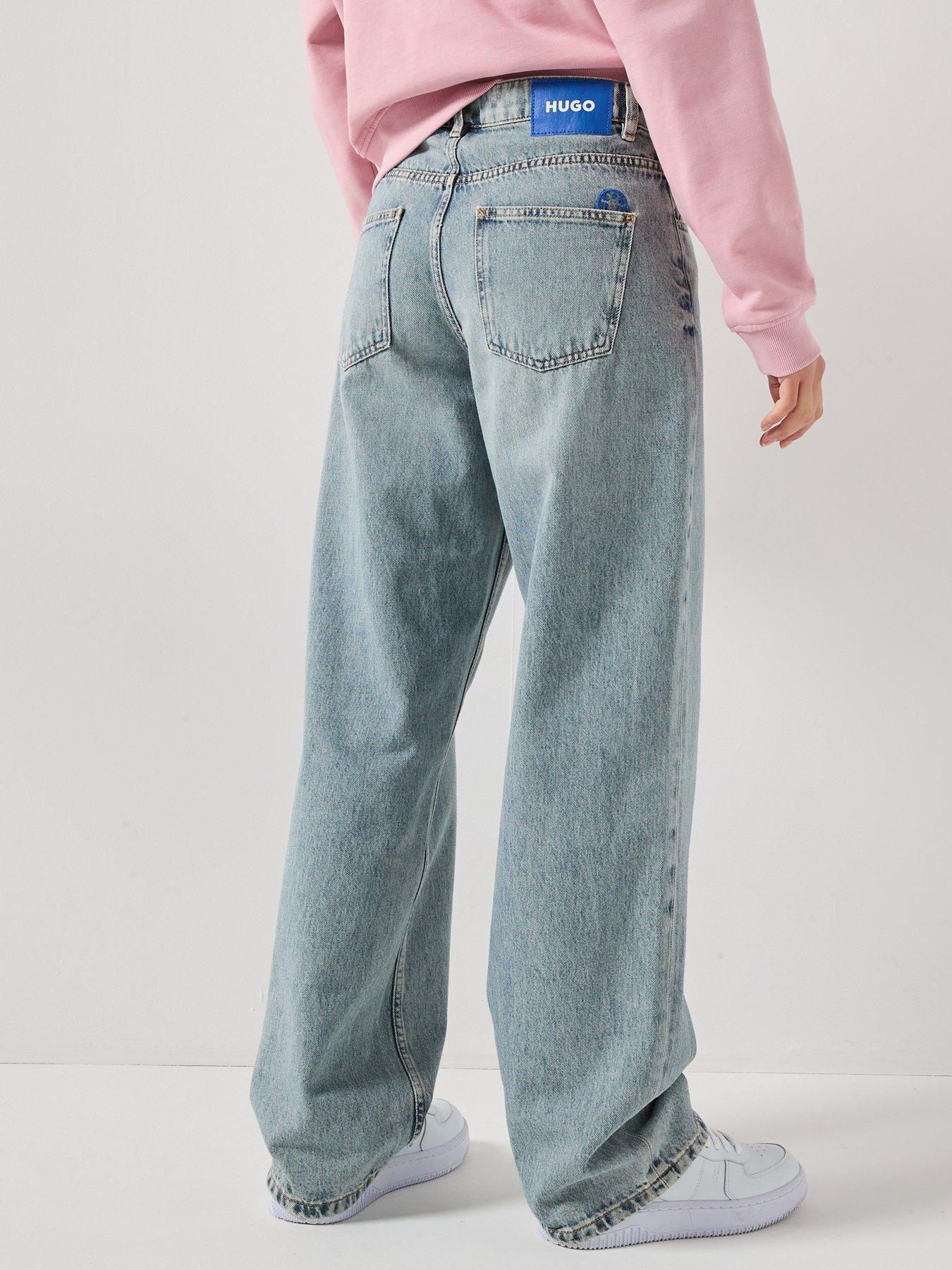  image of hugo-delessa-logo-sweatshirt-pink