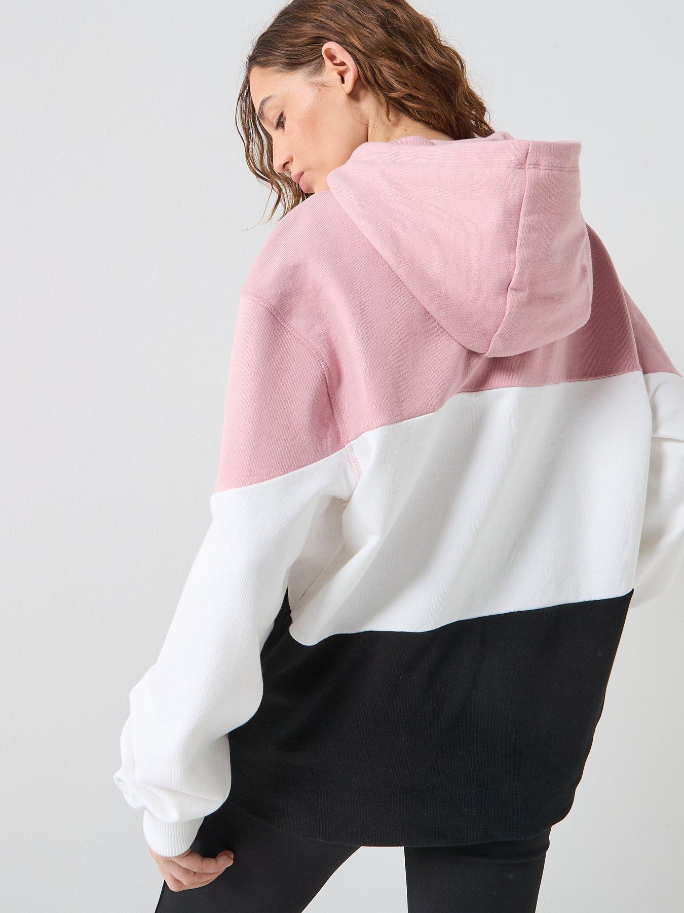  image of hugo-dascore-3-colour-block-hoodie-multi