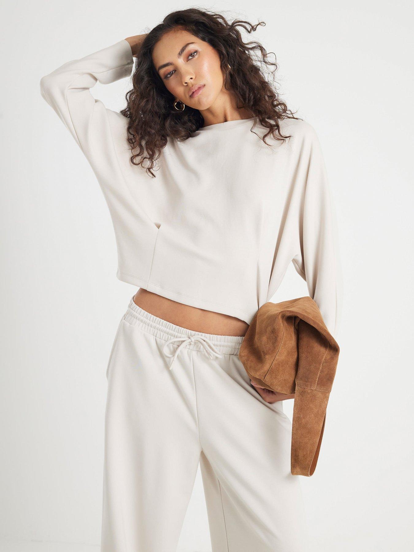 River Island Clean Premium Batwing Sweater - Cream