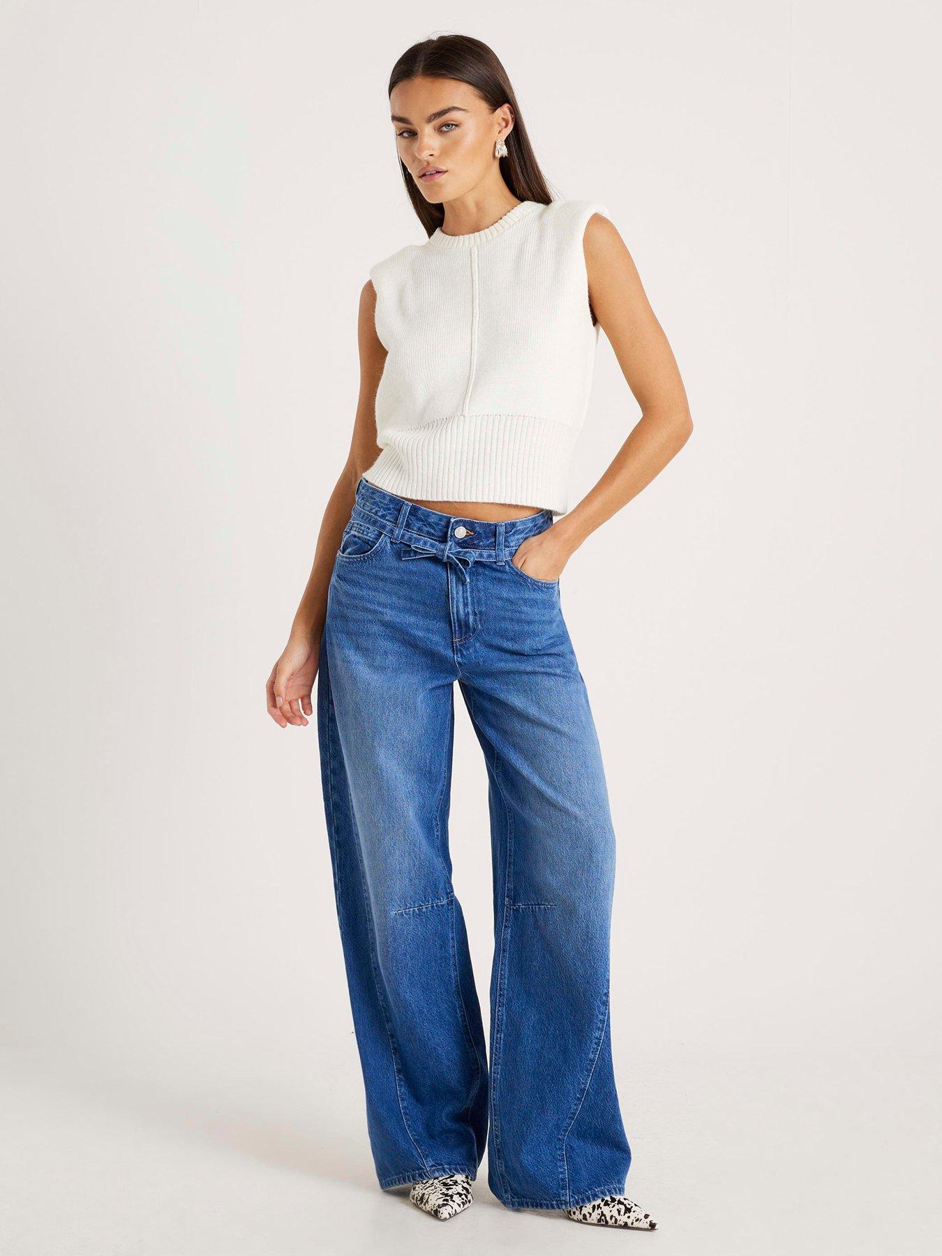 River Island Bessy Baggy Jeans - Blue