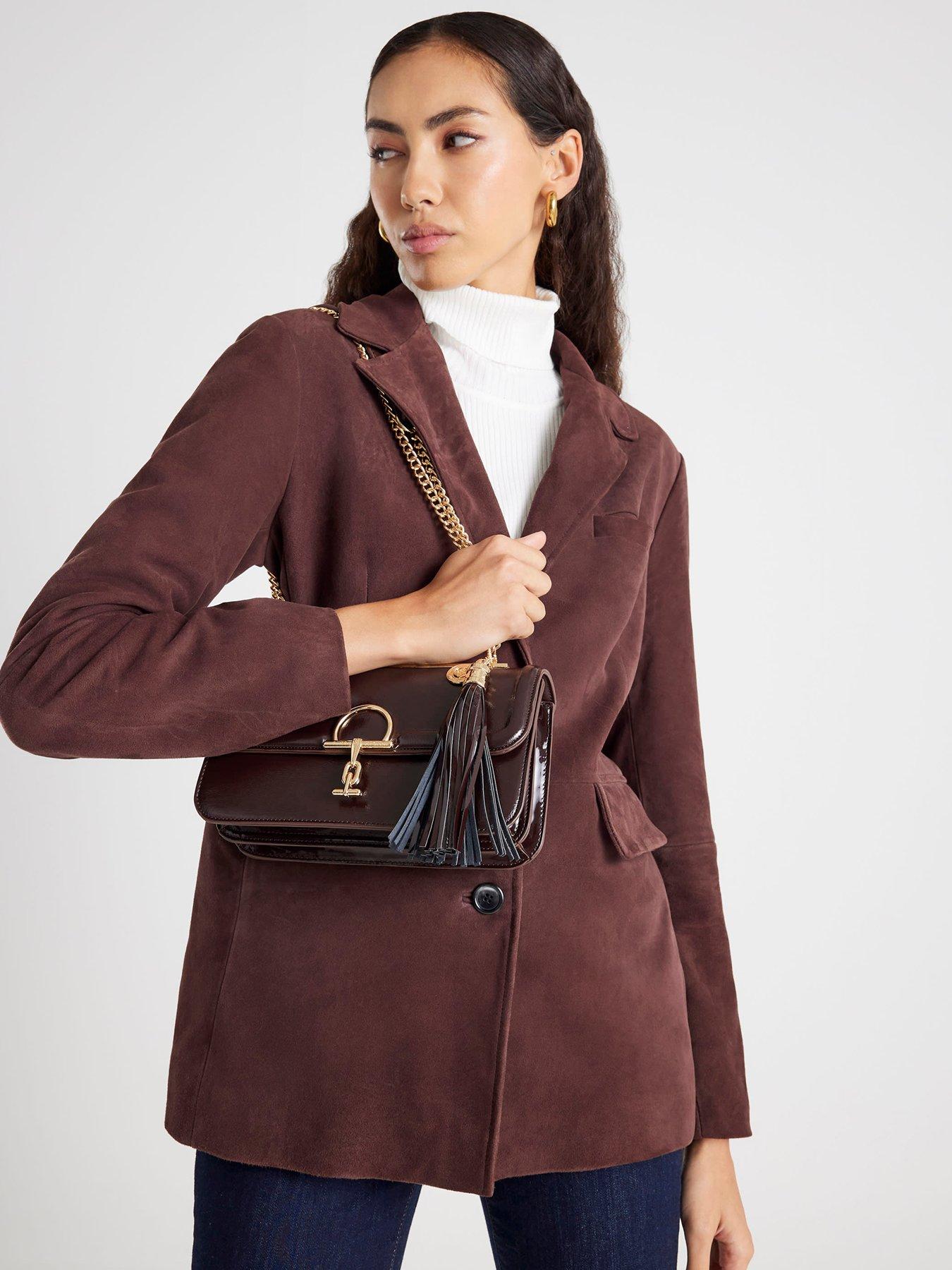 River Island Snaffle Tassel Shoulder Bag - Brown
