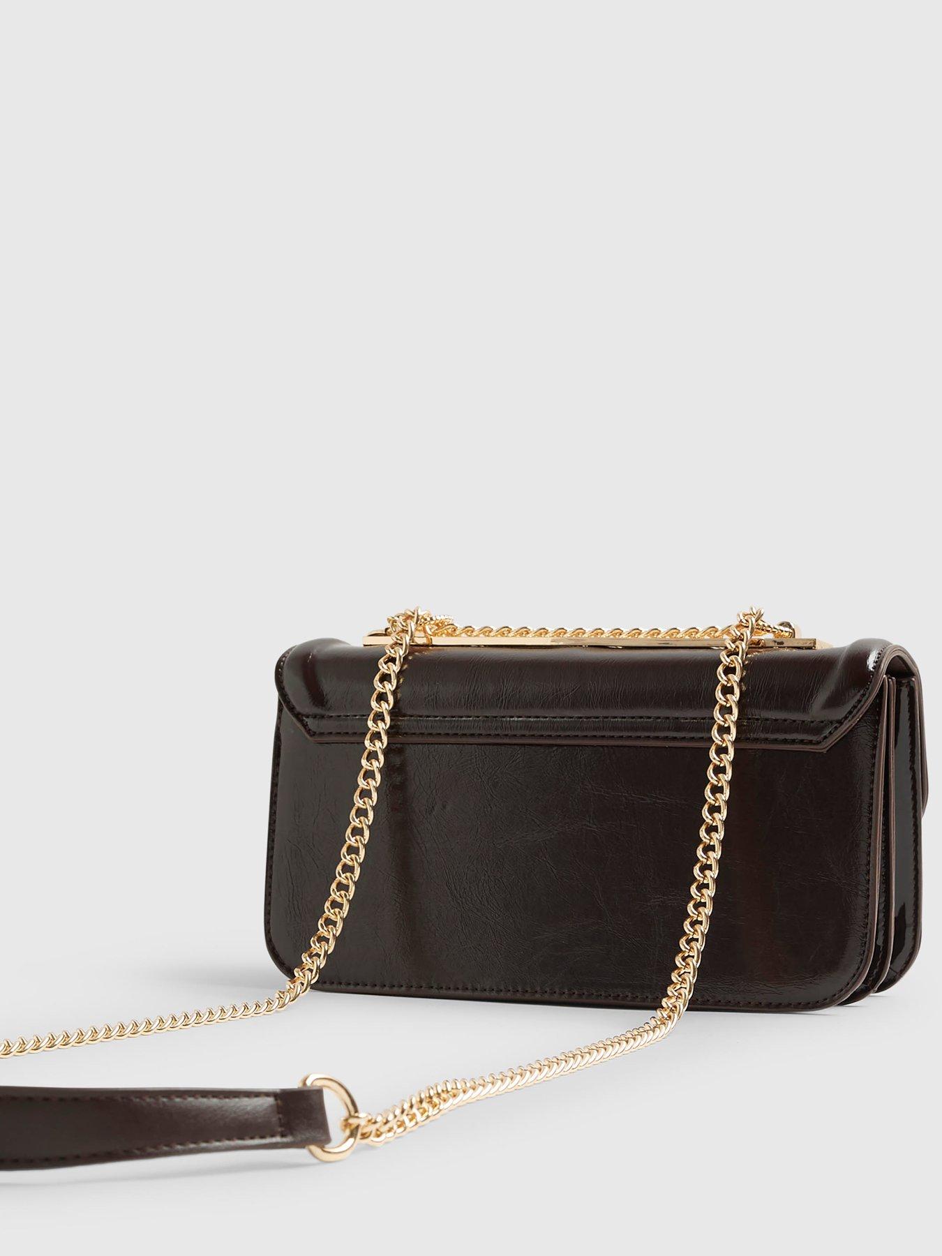  image of river-island-snaffle-tassel-shoulder-bag-brown