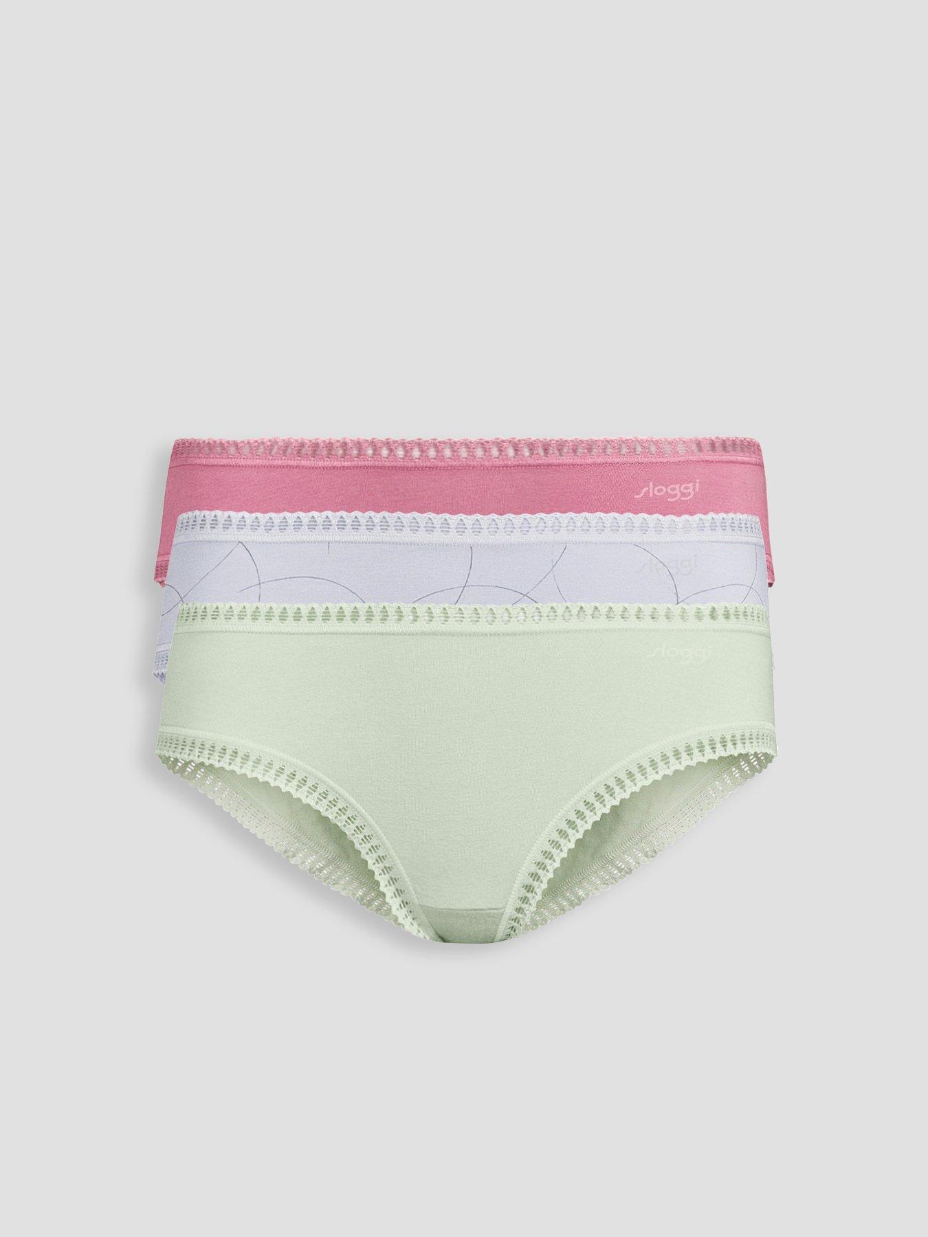 Image 1 of 6 of Sloggi Go Crush Hipster Briefs 3 Pack - Multi