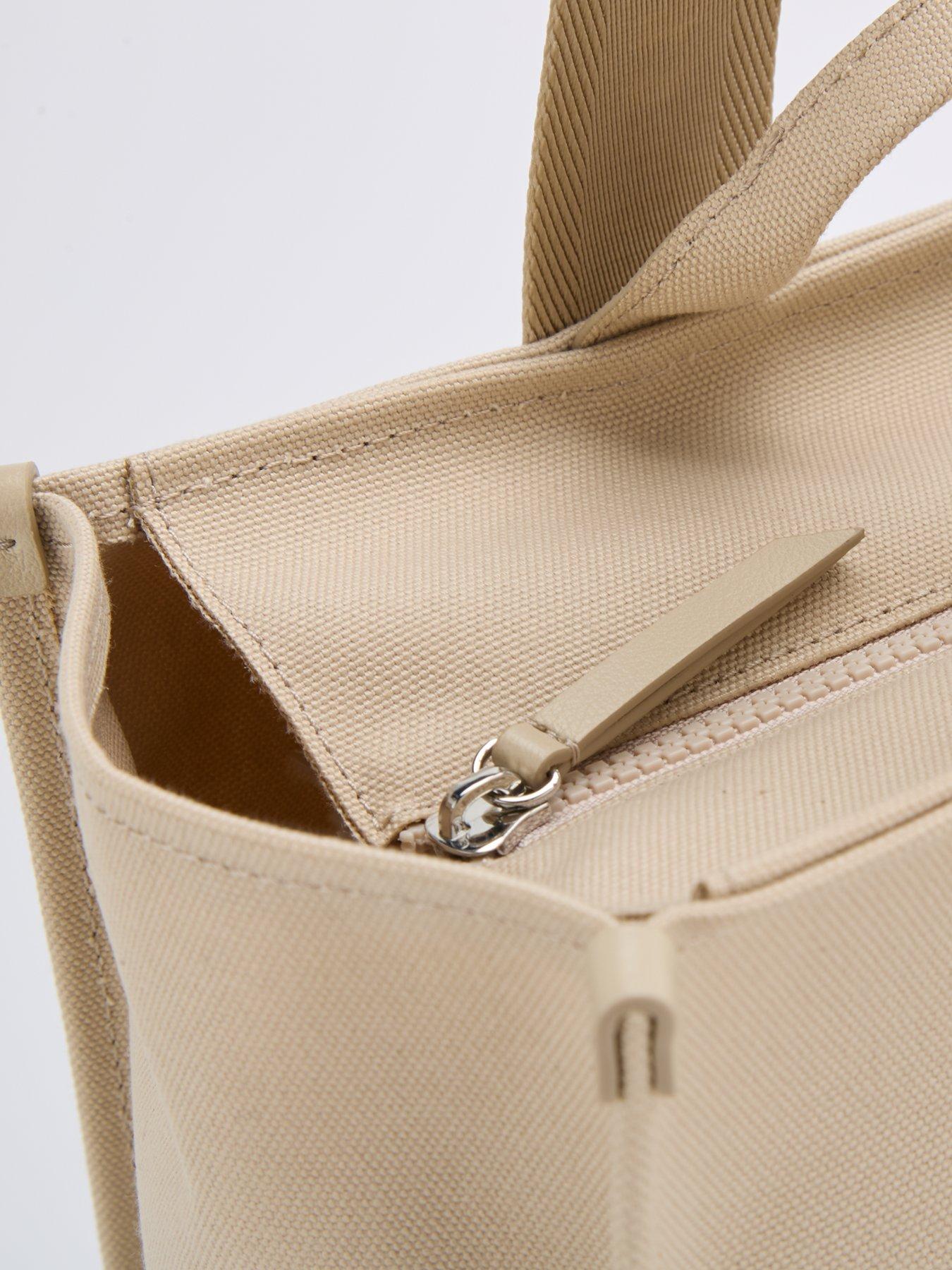  image of hugo-sandy-canvas-tote-bag-beige