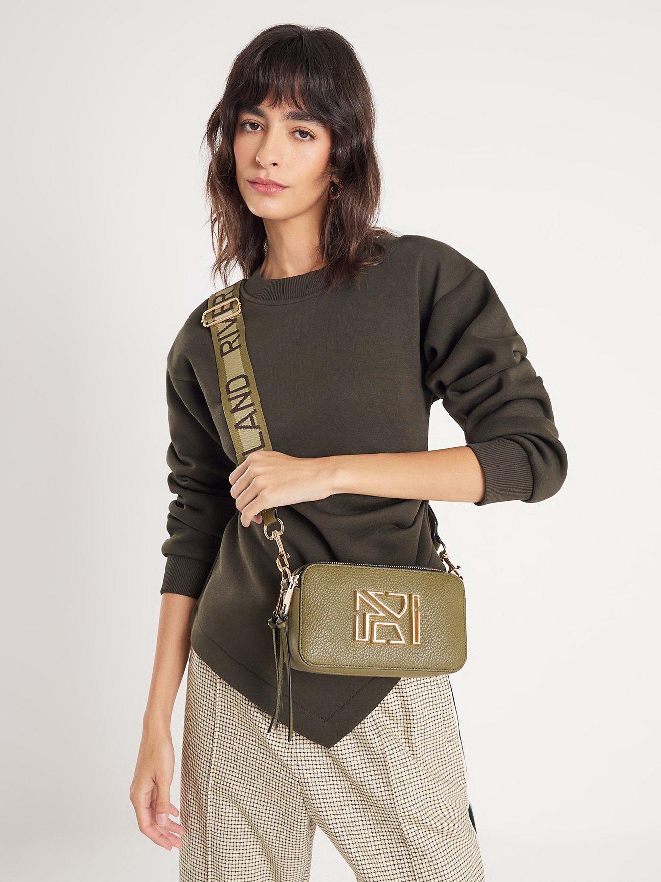 River Island Camera Bag Crossbody - Green