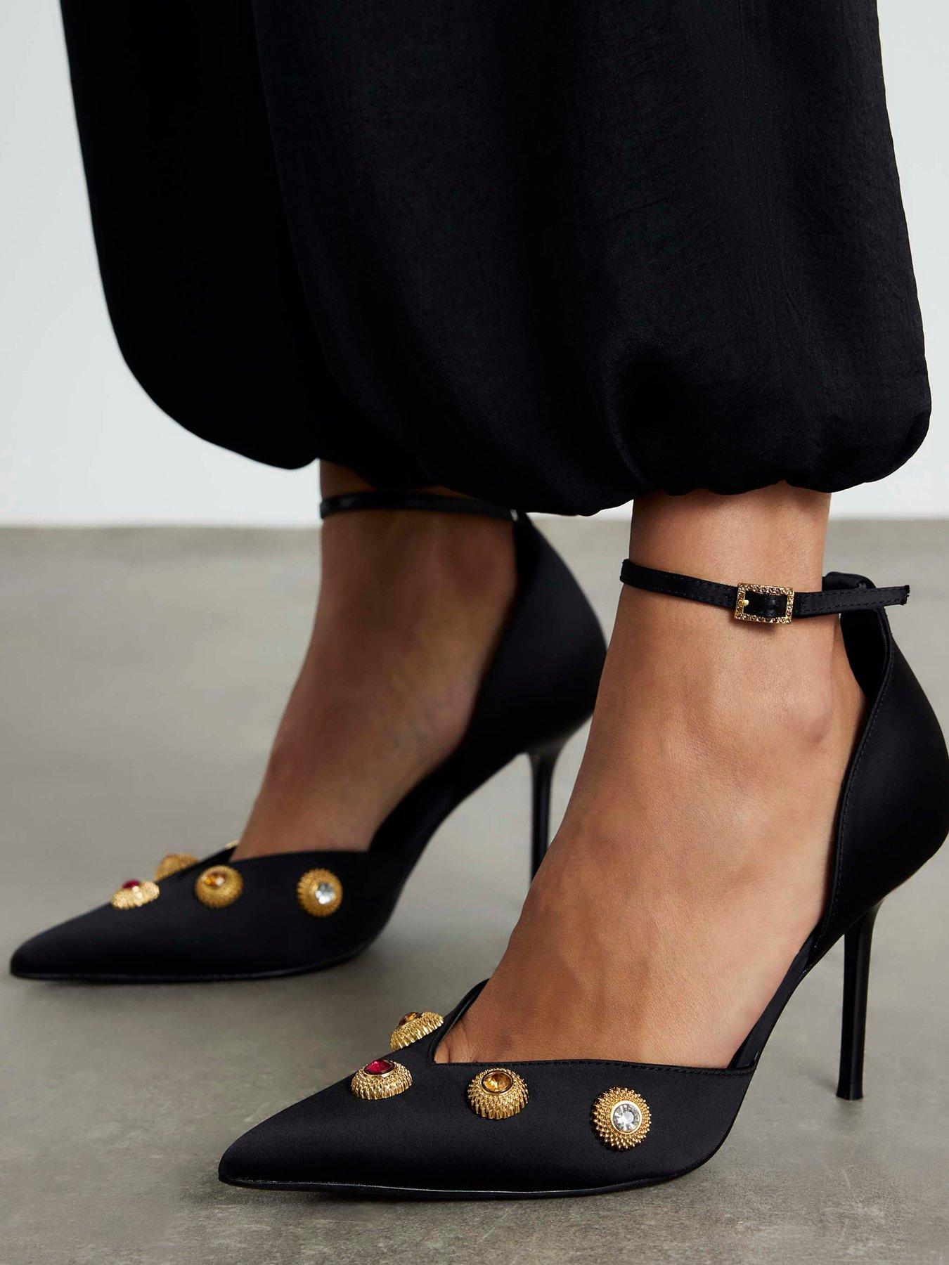 front image of river-island-jewel-2-part-court-black