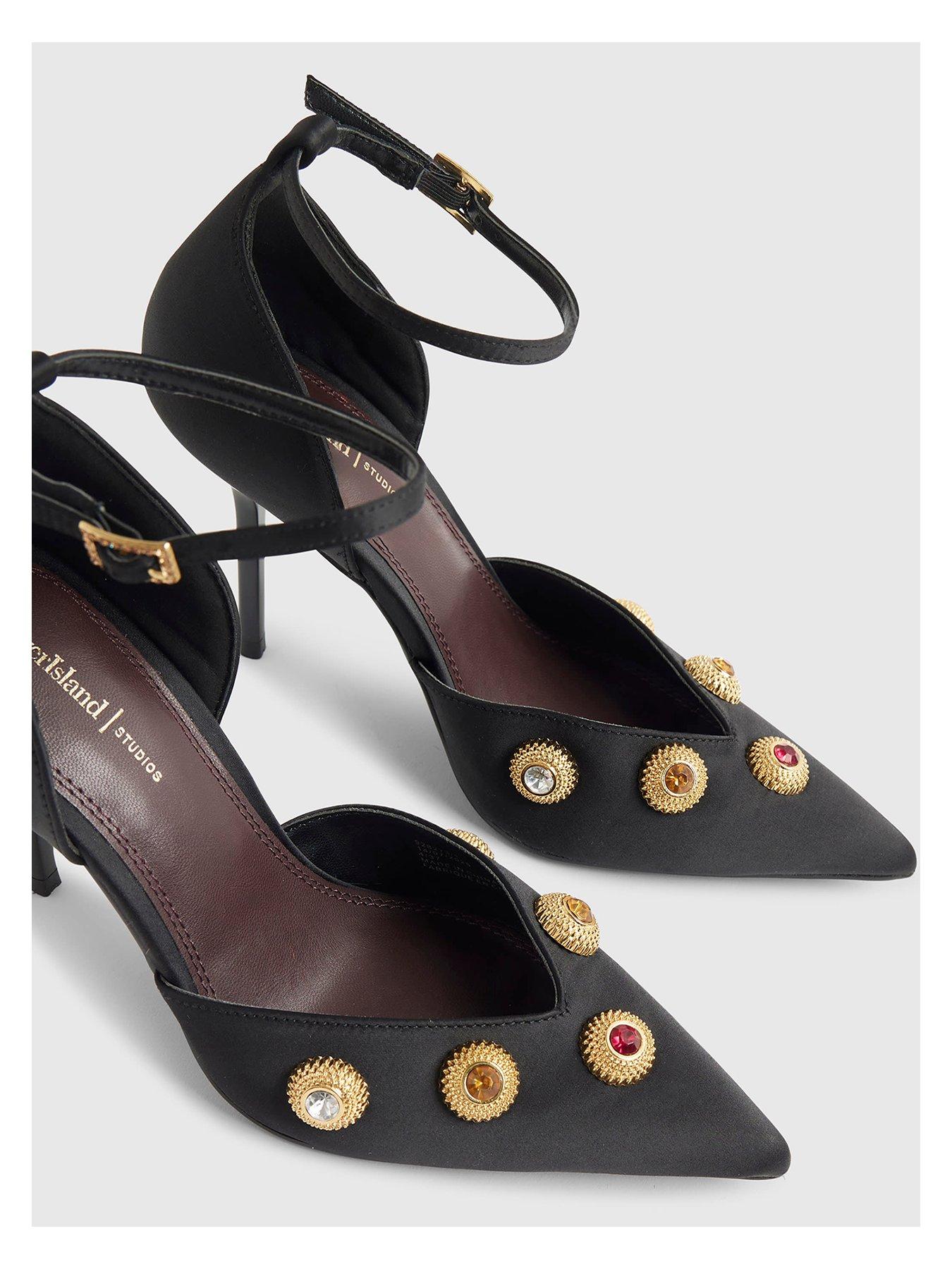  image of river-island-jewel-2-part-court-black